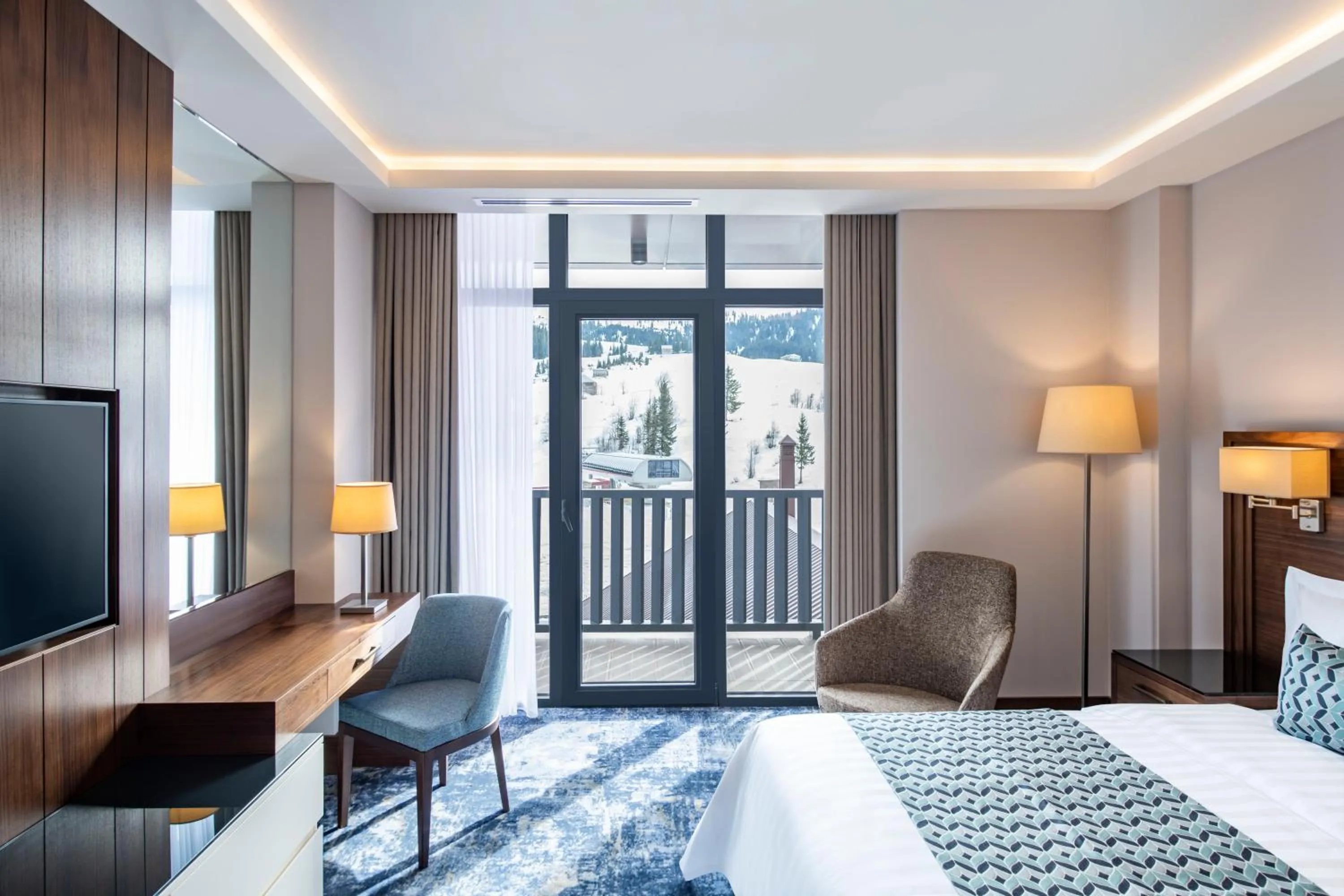 Photo of the whole room, Bed in Ambassadori Goderdzi Hotel