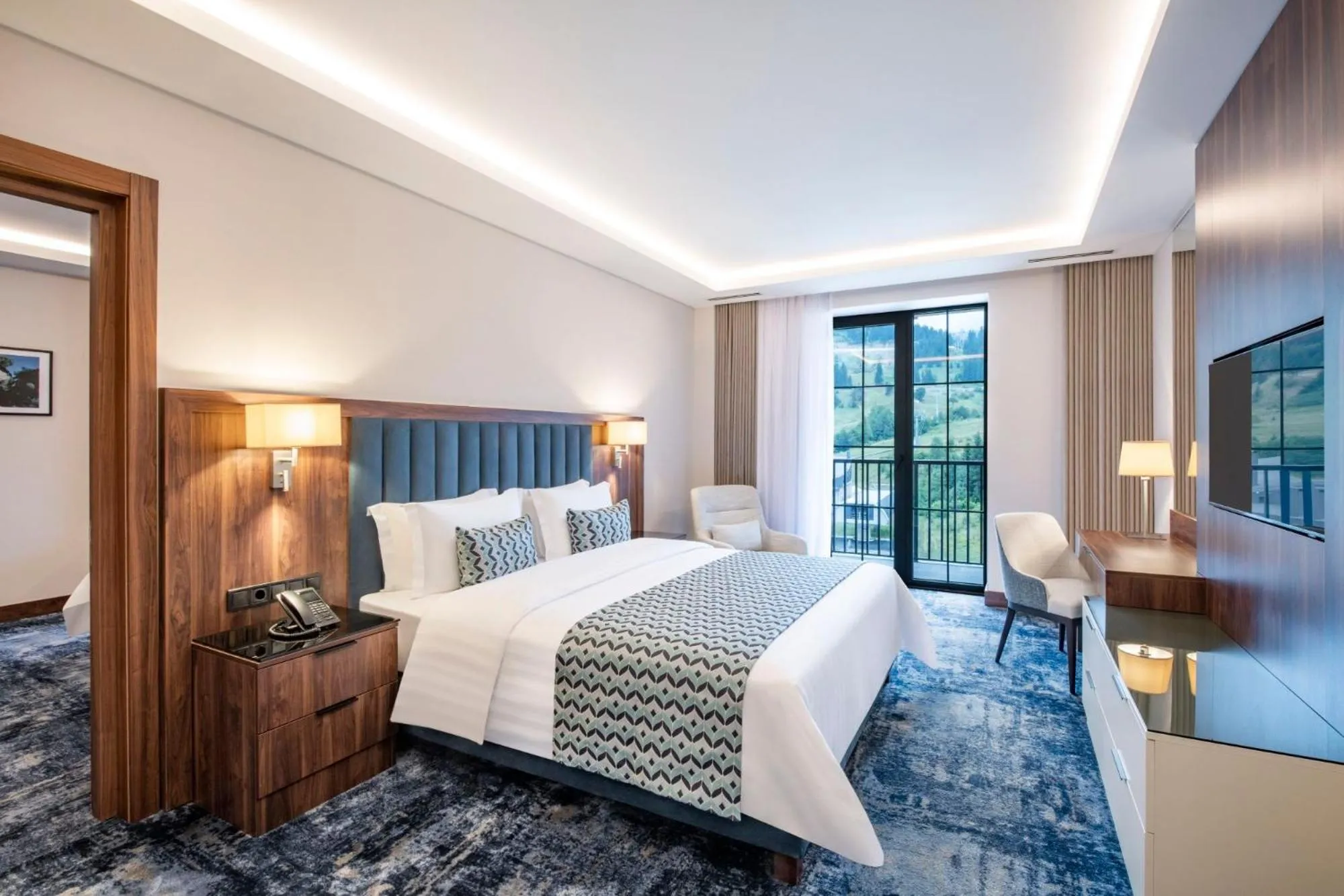 Bed in Ambassadori Goderdzi Hotel