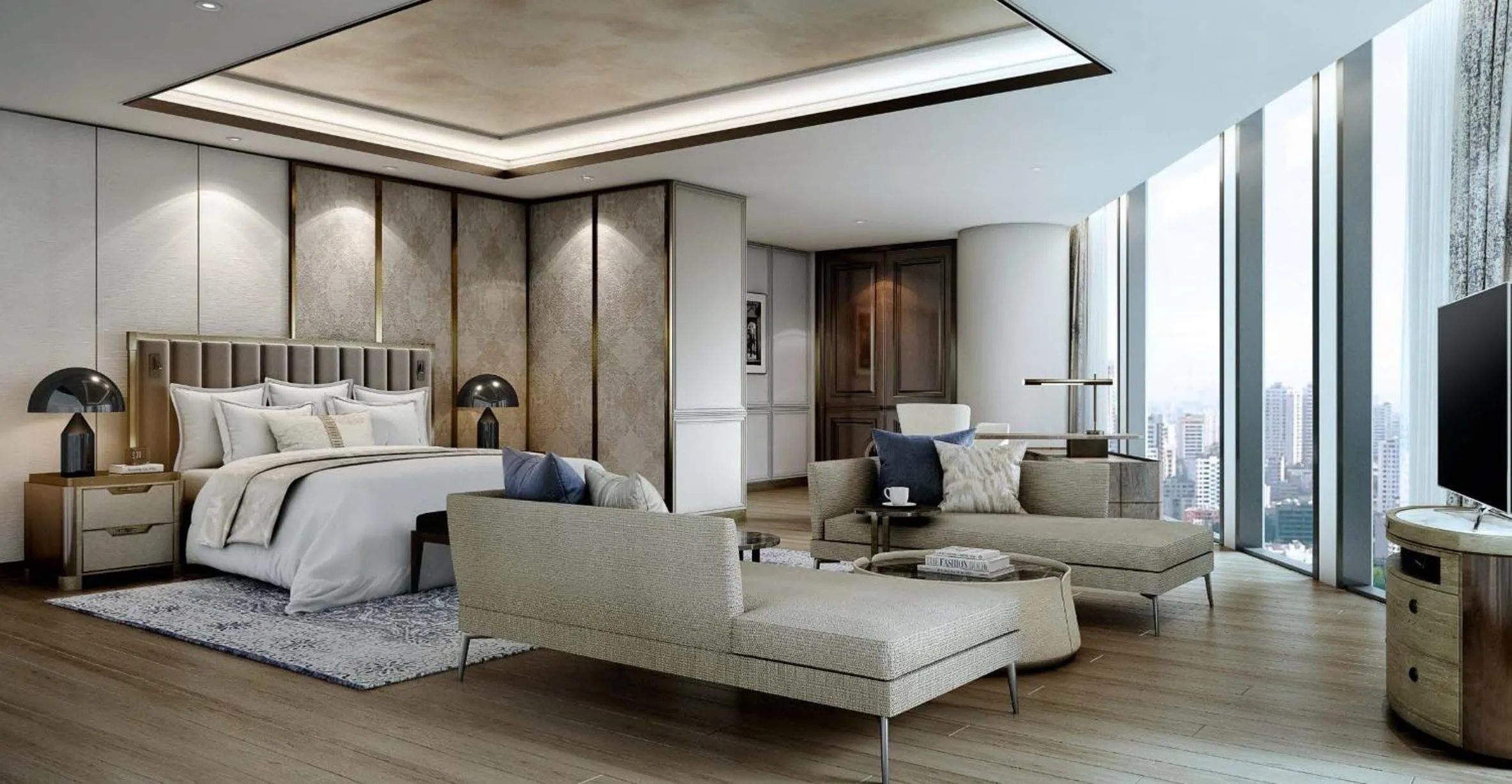 Bedroom, Bed in The Leela Bhartiya City Bengaluru