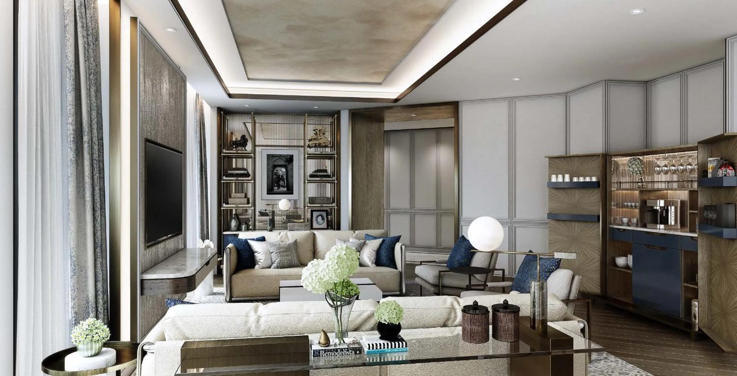 Living room in The Leela Bhartiya City Bengaluru