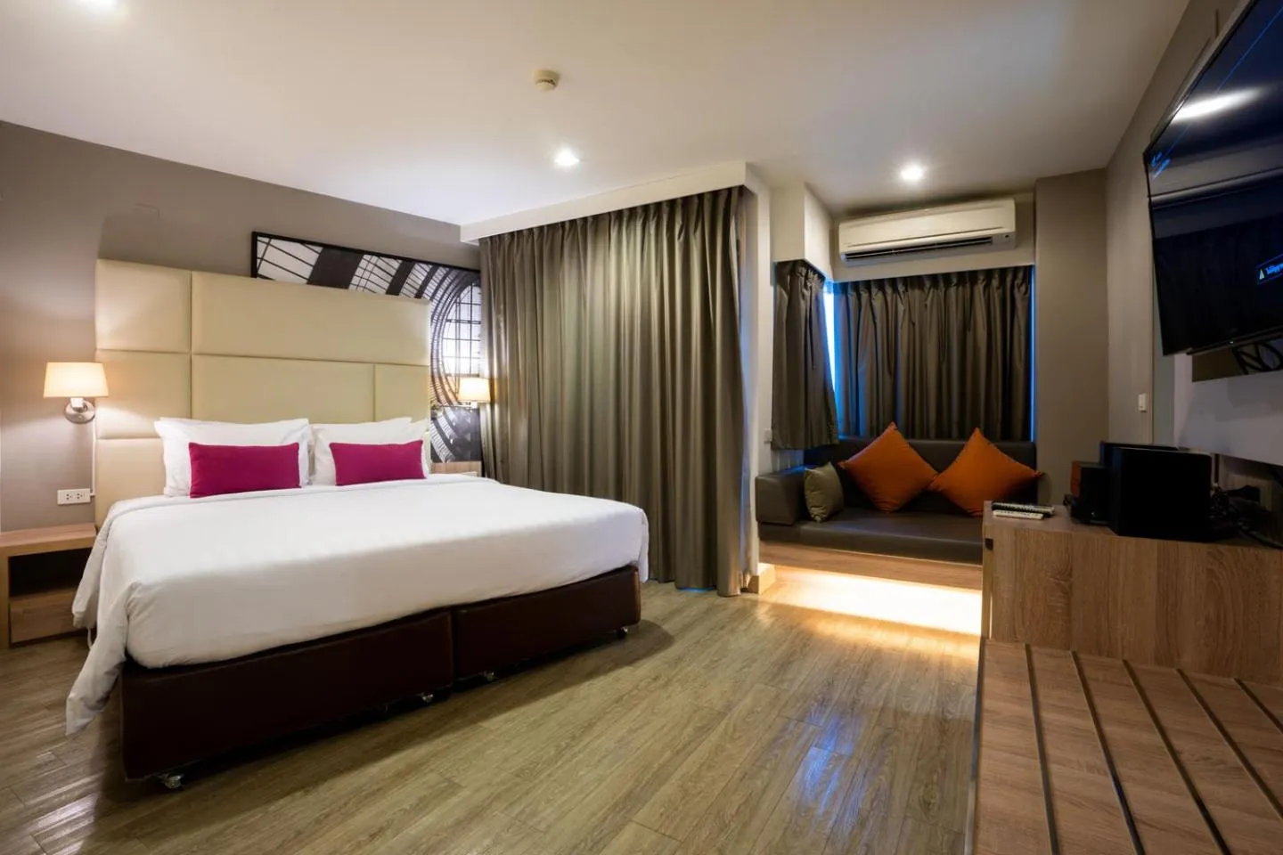 Bed in Pacific Park Hotel