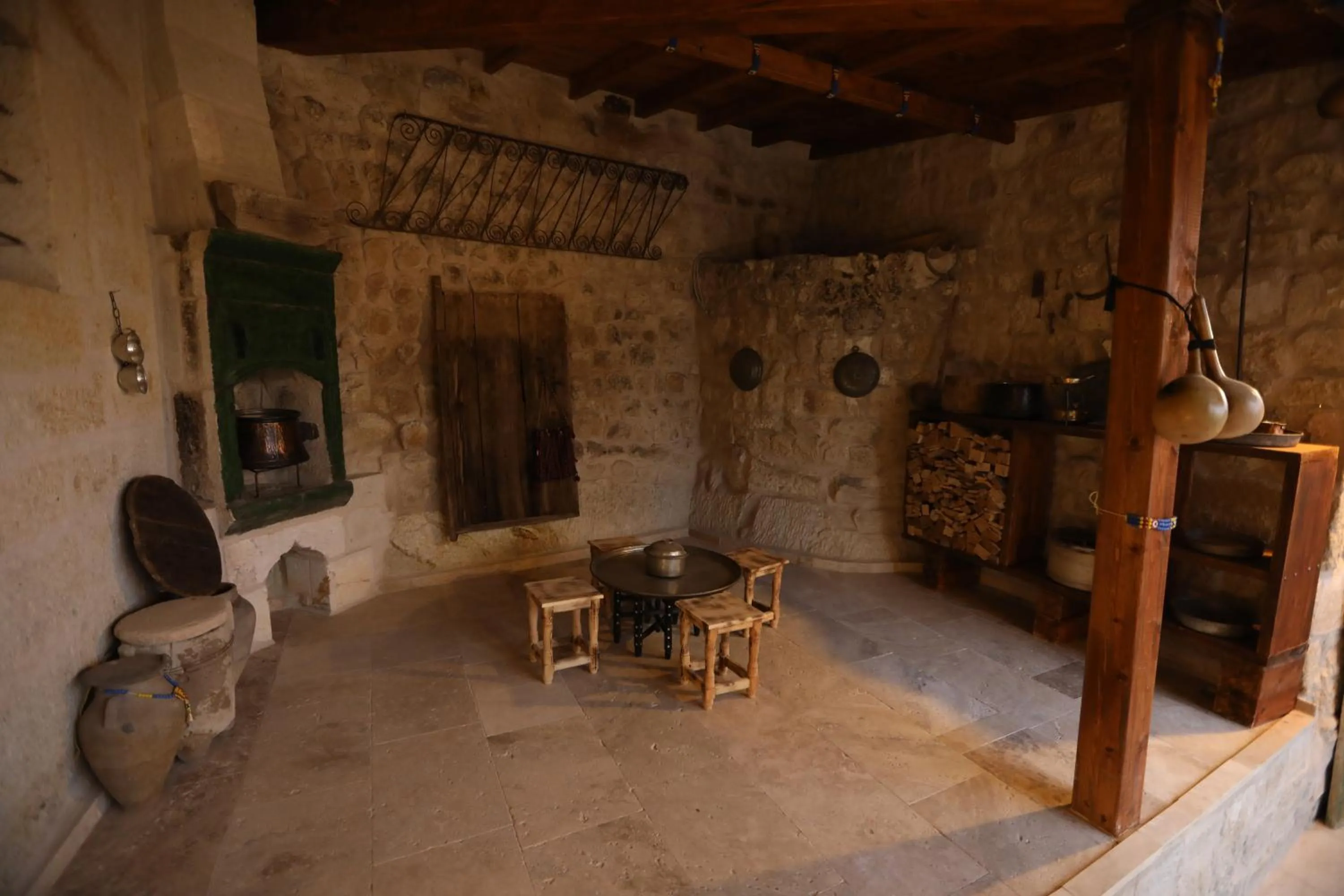 Patio in Hancı Cave Hotel