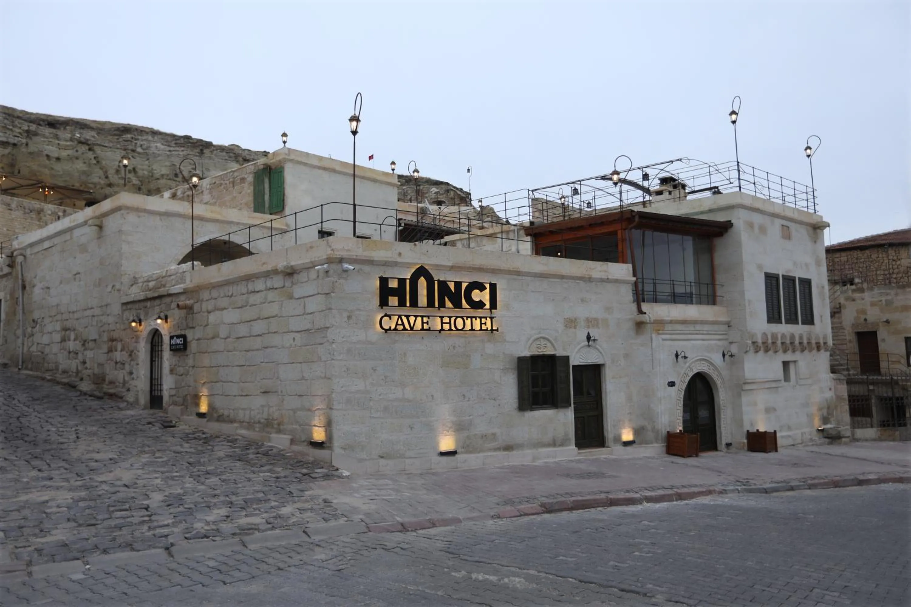 Property building in Hancı Cave Hotel