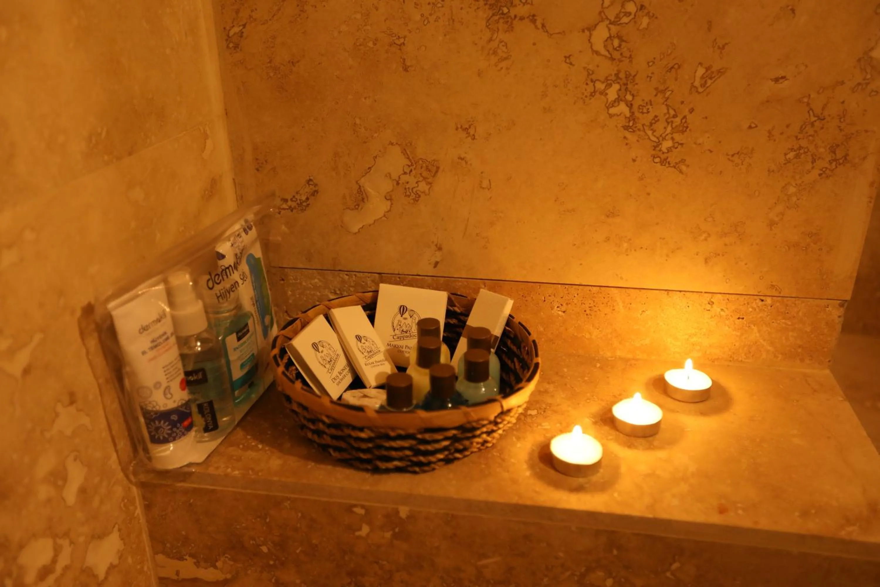 Bathroom in Hancı Cave Hotel