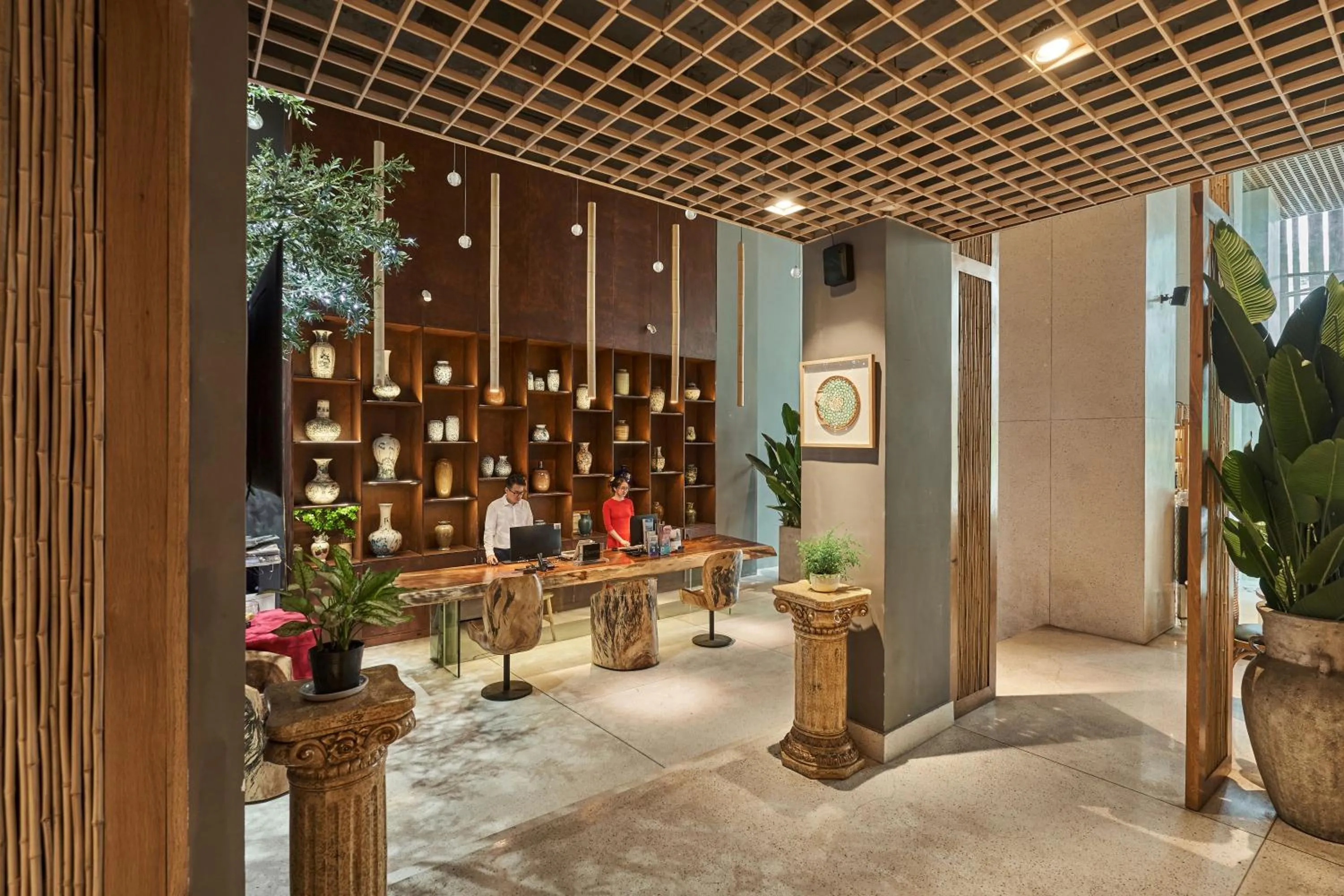 Property building in Sky Gem Hotel Sora