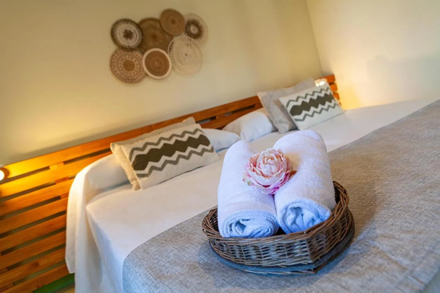 Bed in Hostal León Dormido