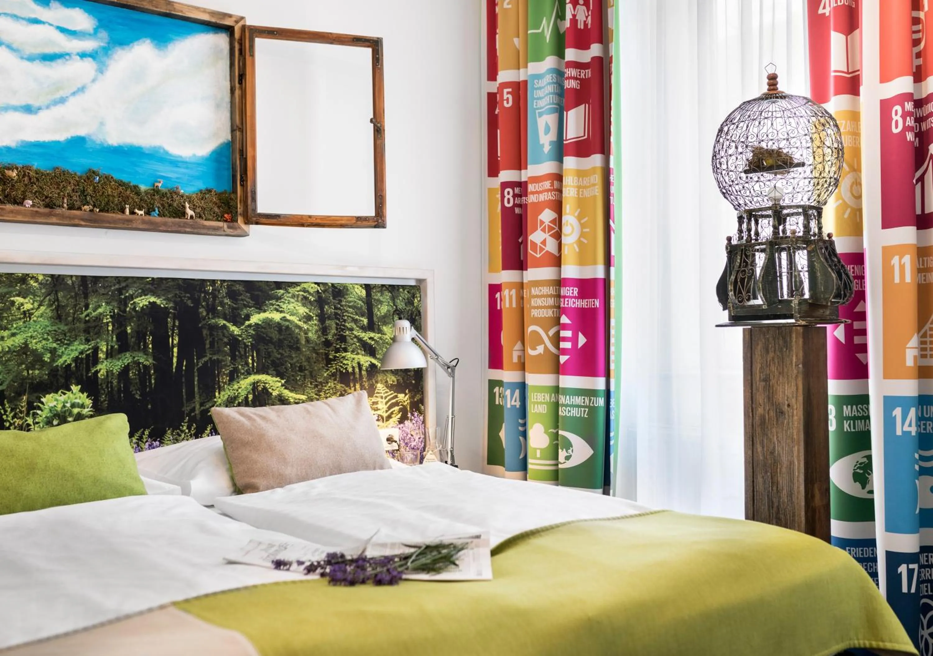 Bed in Boutiquehotel Stadthalle