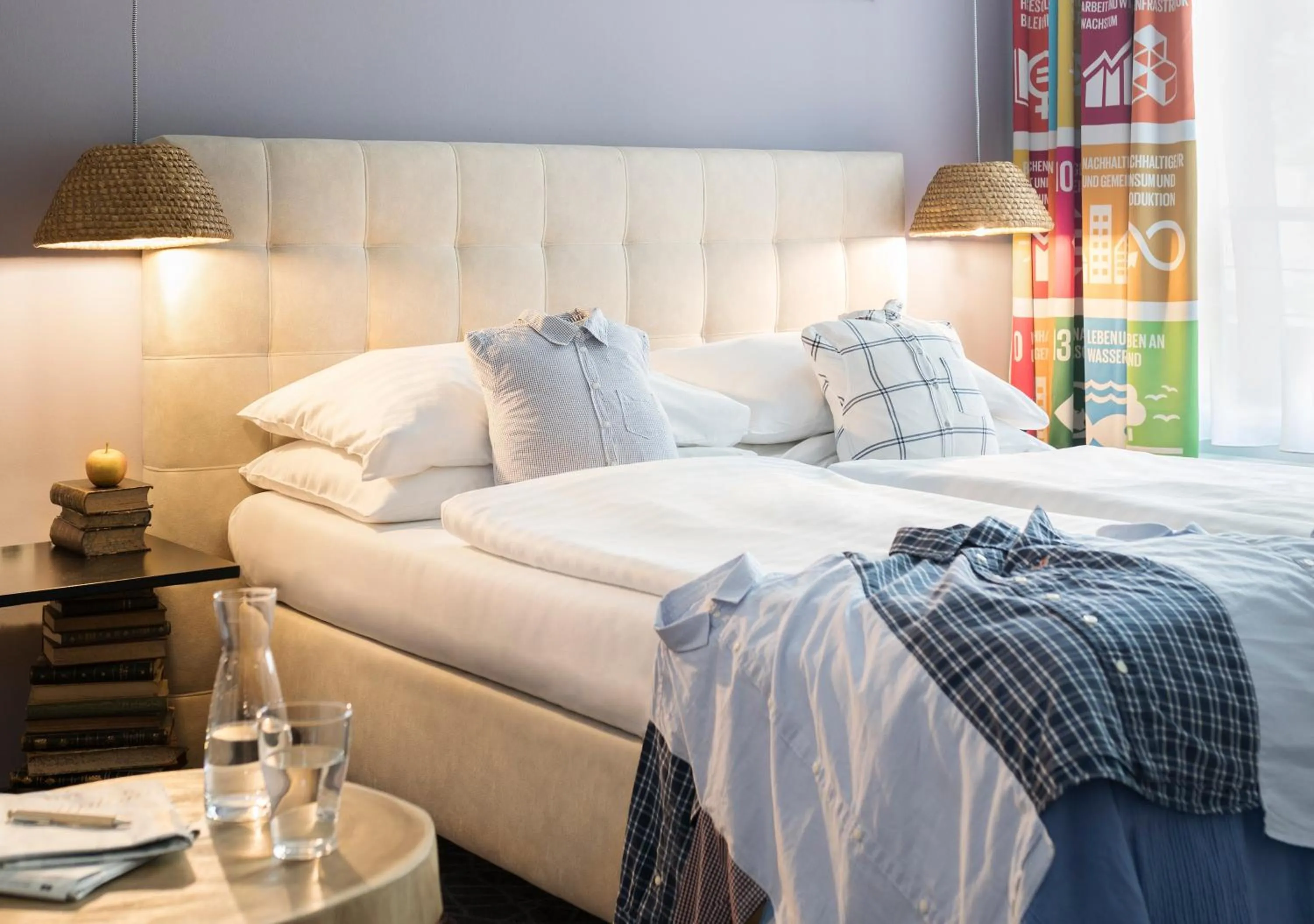 Bed in Boutiquehotel Stadthalle