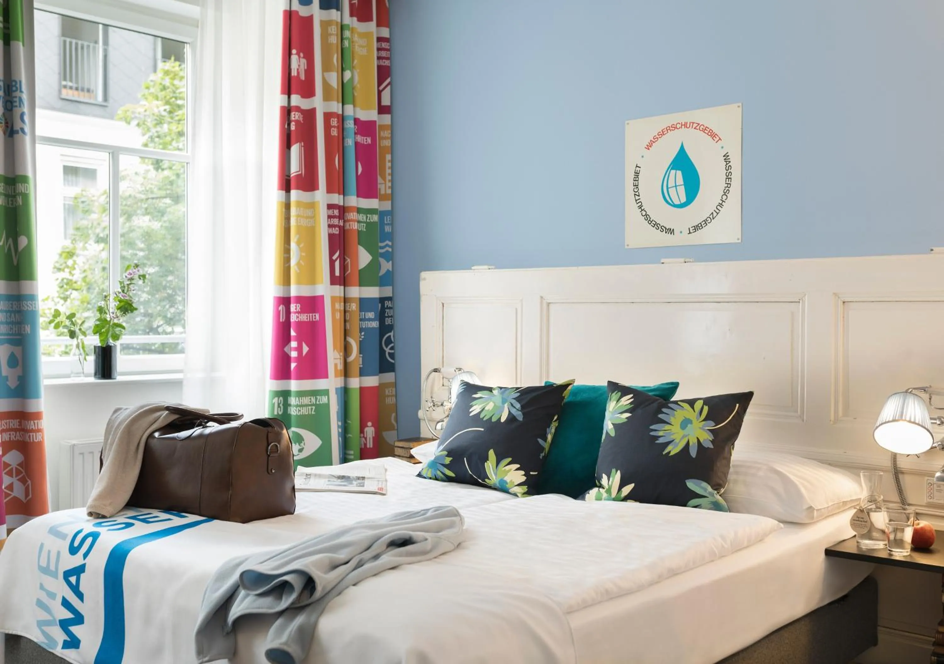 Bed in Boutiquehotel Stadthalle