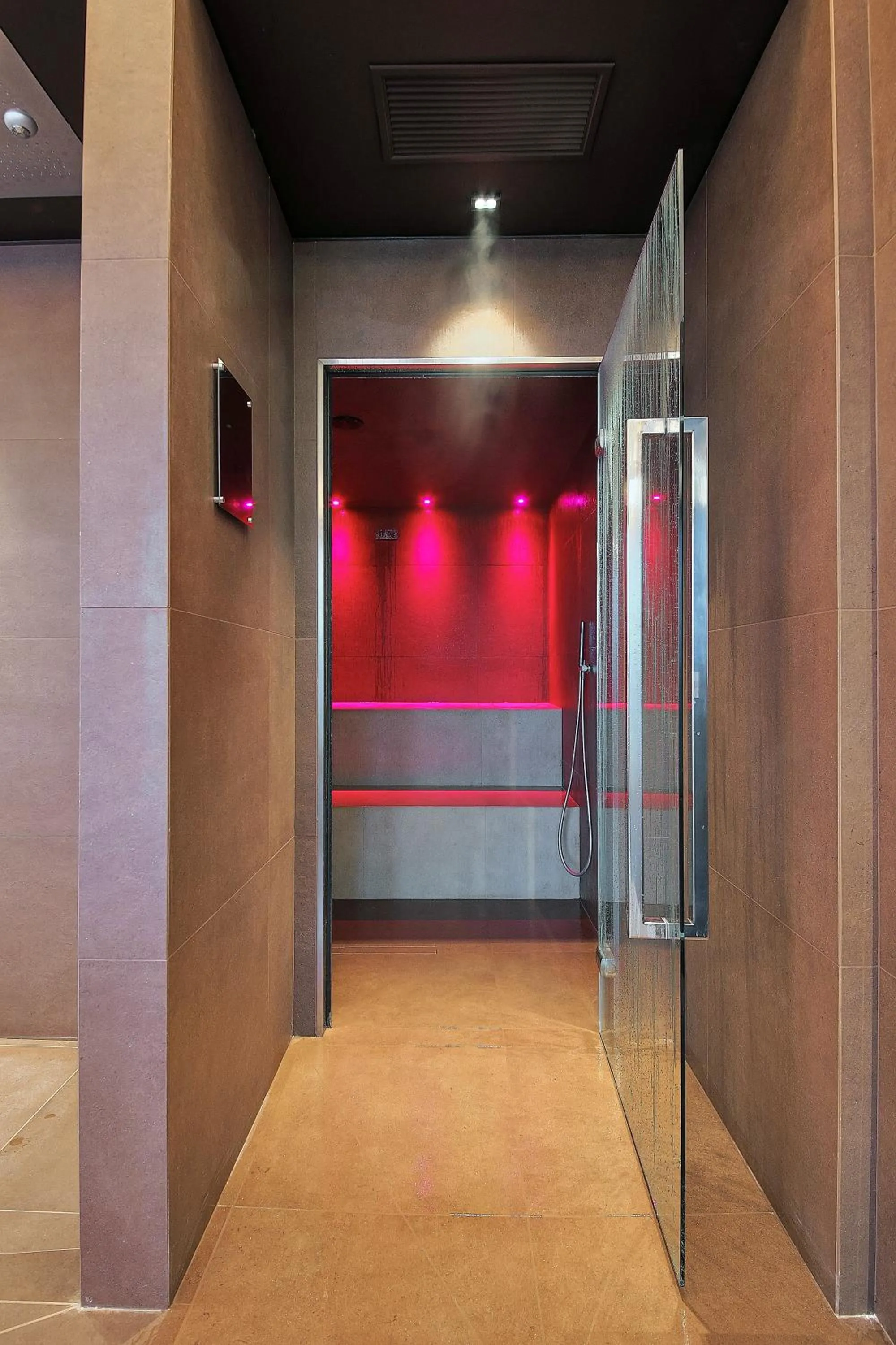 Steam room in Tenuta Grimaldi Wine Resort