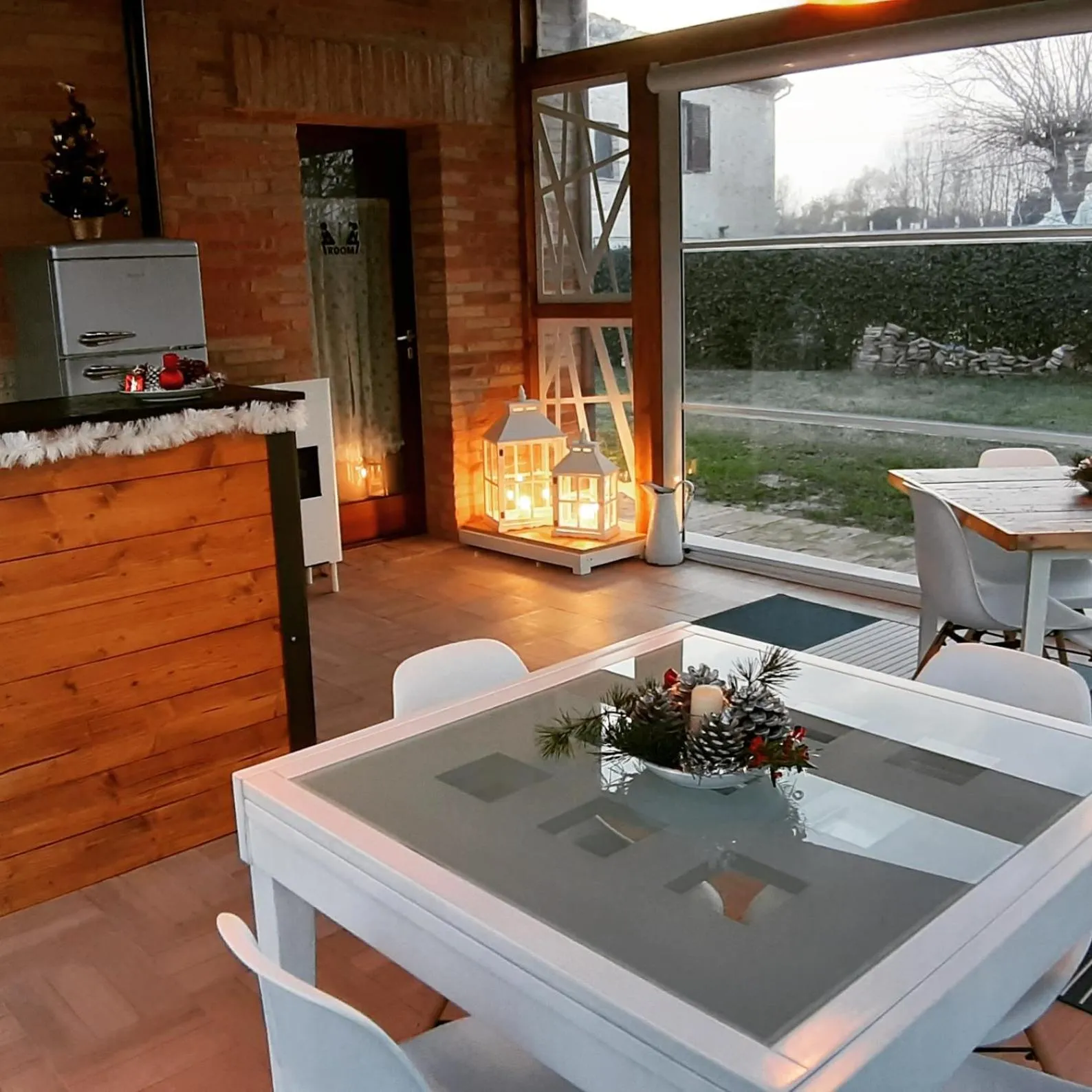 Communal lounge/ TV room in B&B il Fienile del Borgo