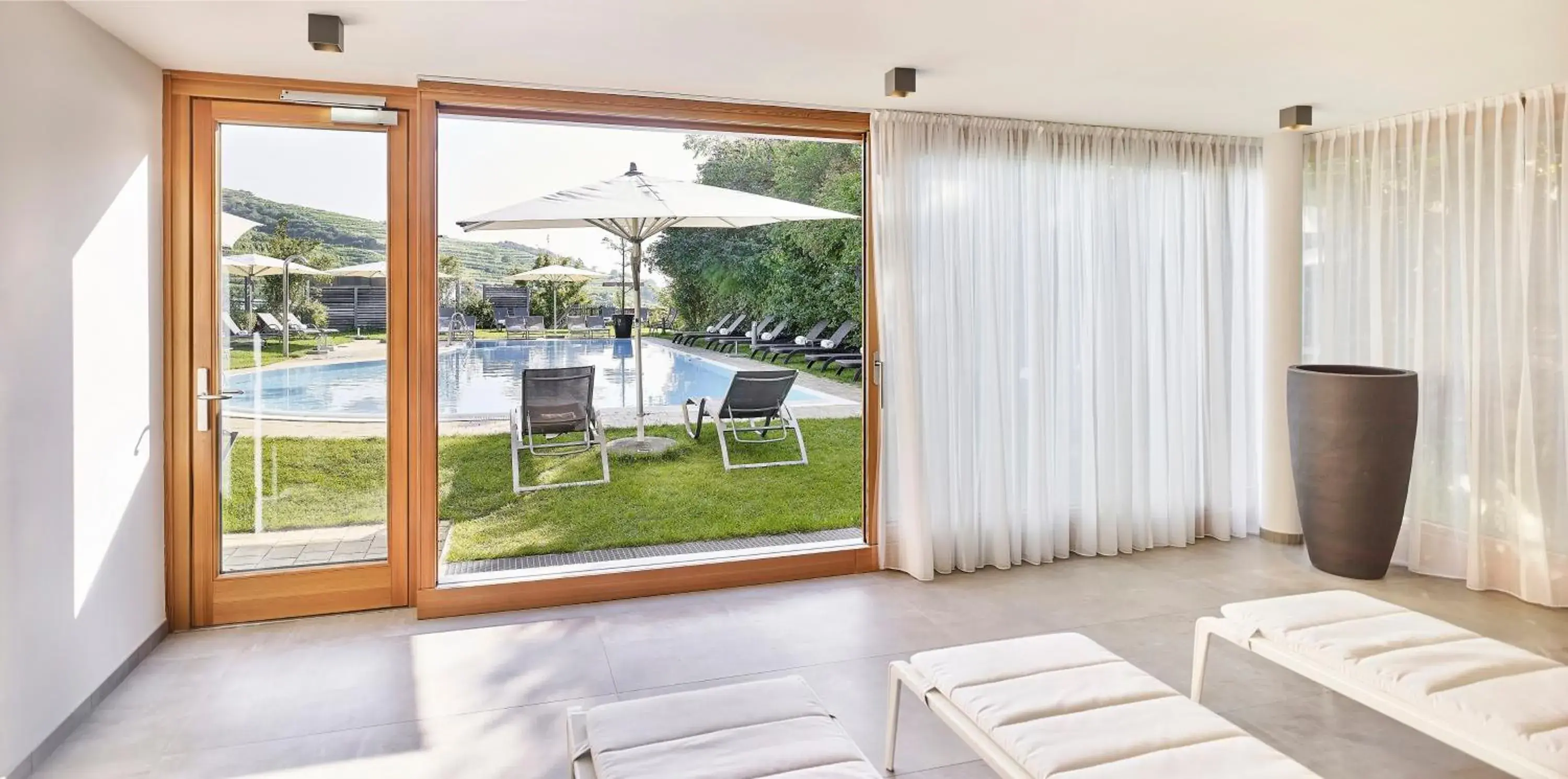 Garden view in Steigenberger Hotel & Spa Krems Garden view in Steigenberger Hotel & Spa Krems