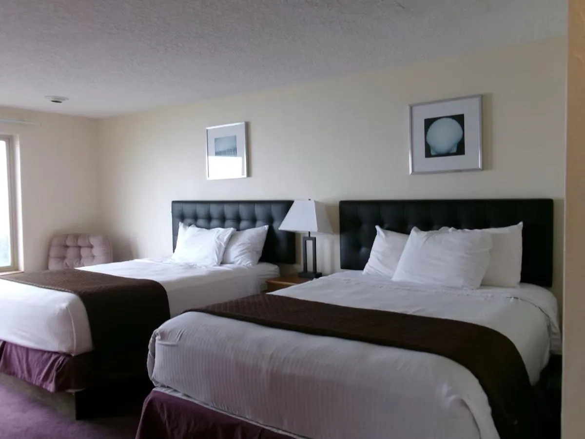 Bed in Seahorse Oceanfront Lodge