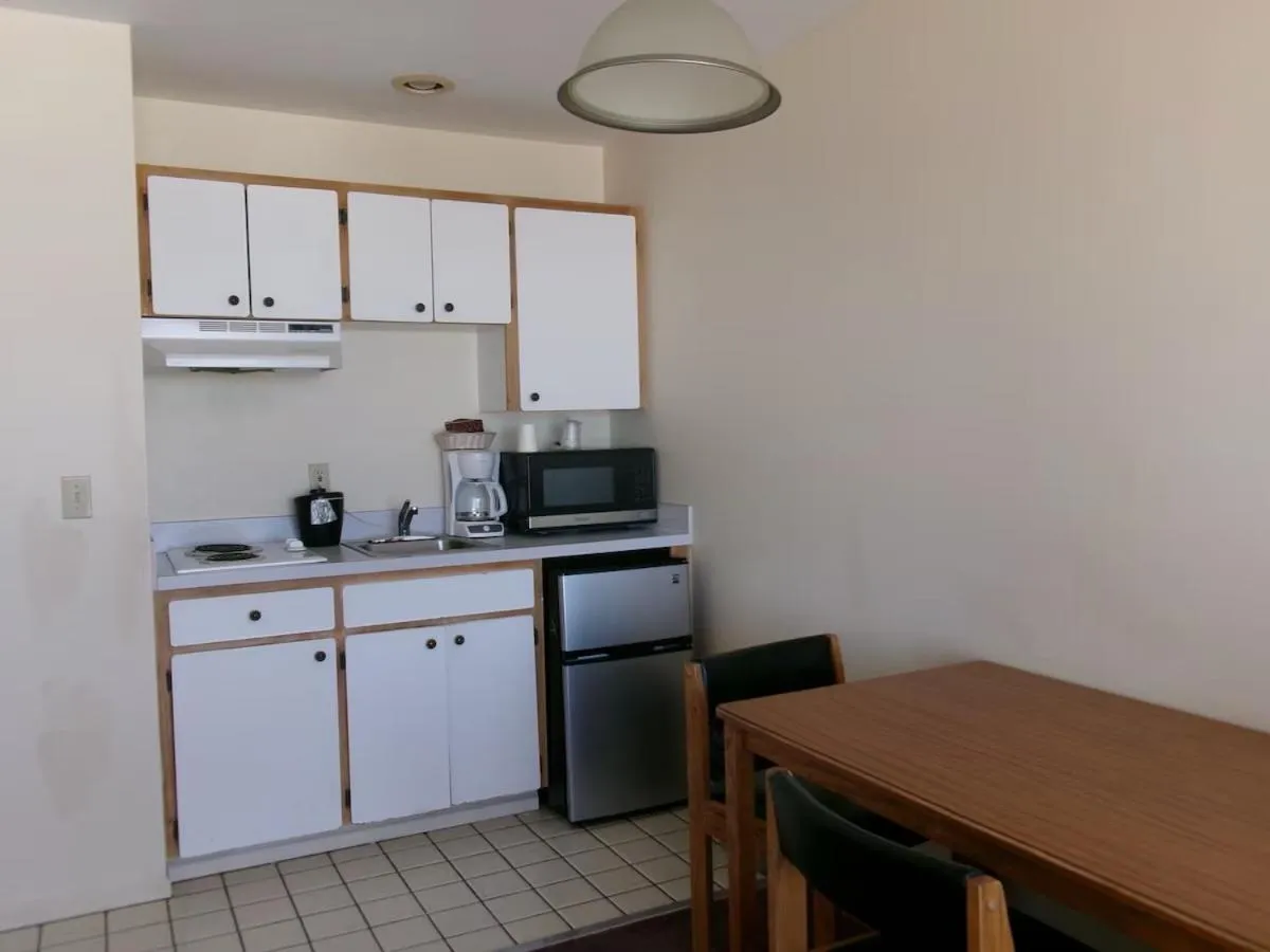 Kitchen or kitchenette in Seahorse Oceanfront Lodge