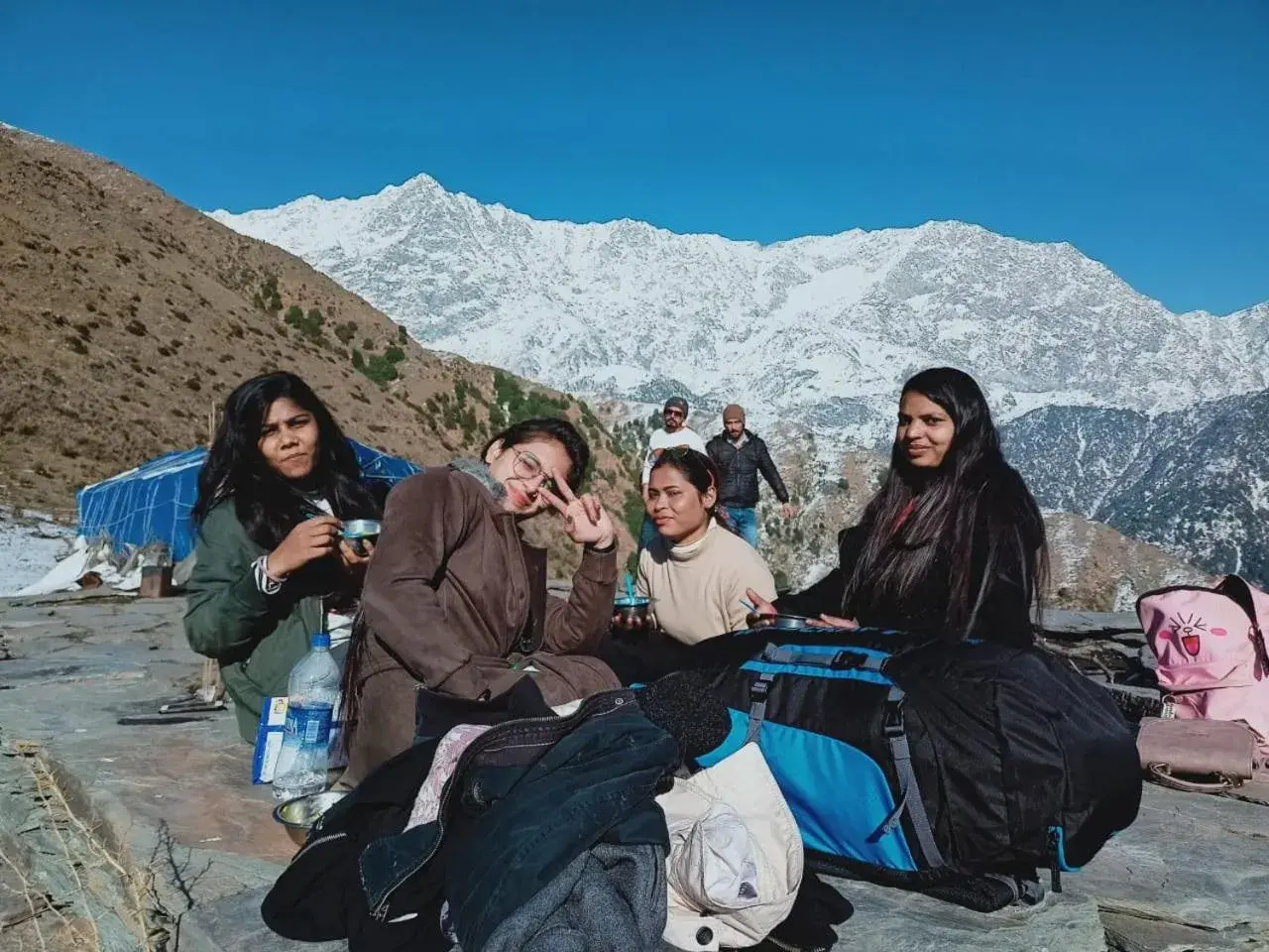 Triund trek and camping Triund trek and camping