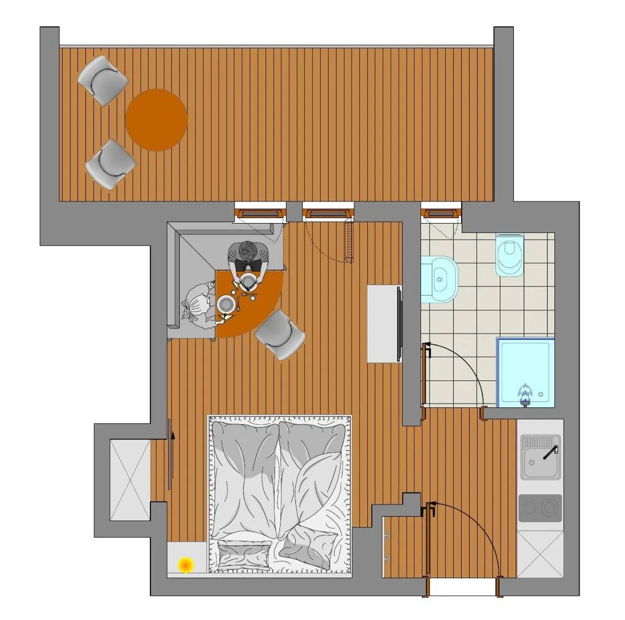 Floor plan in GRUBERS, Hotel Appartments Gastein