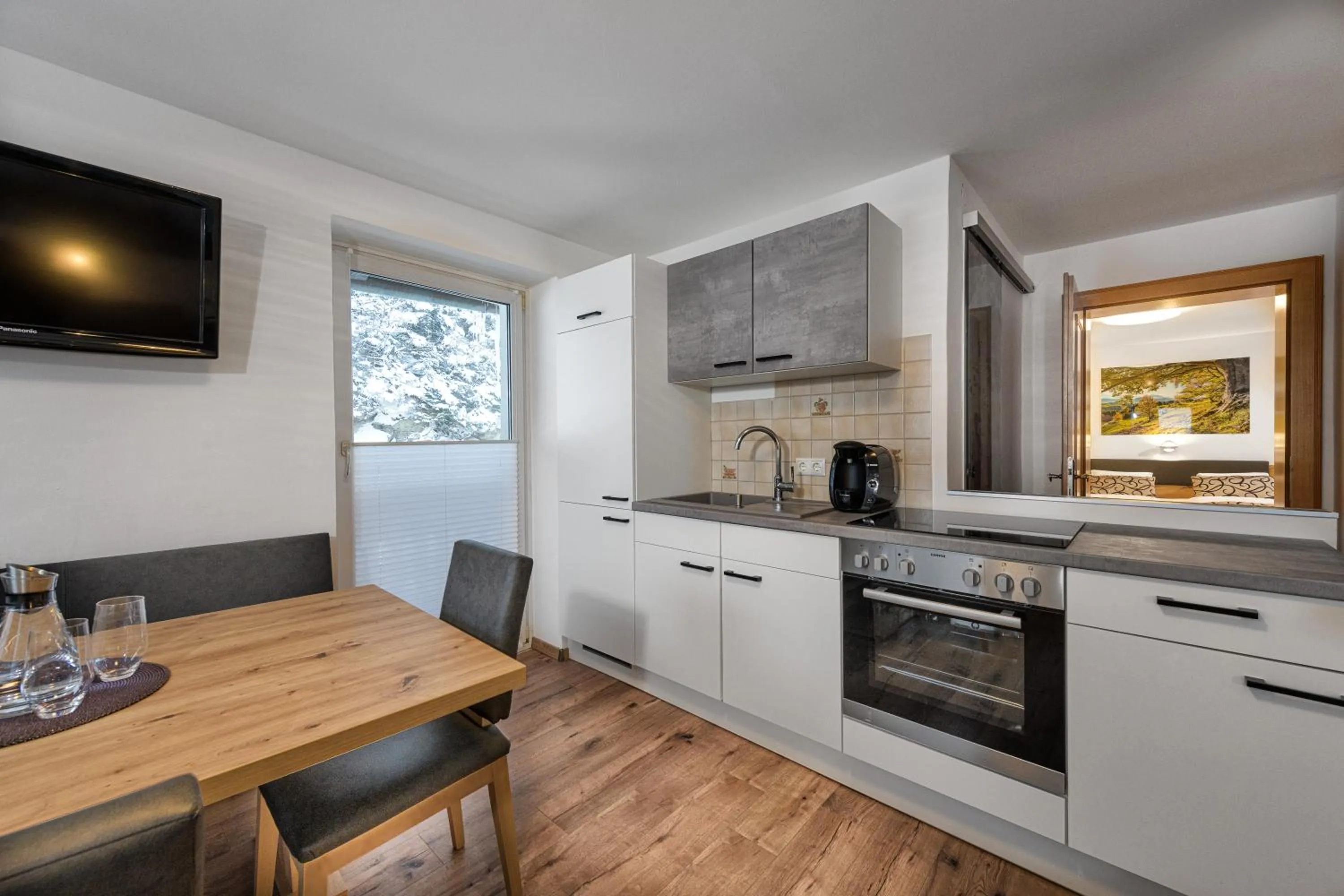 Kitchen or kitchenette in GRUBERS, Hotel Appartments Gastein