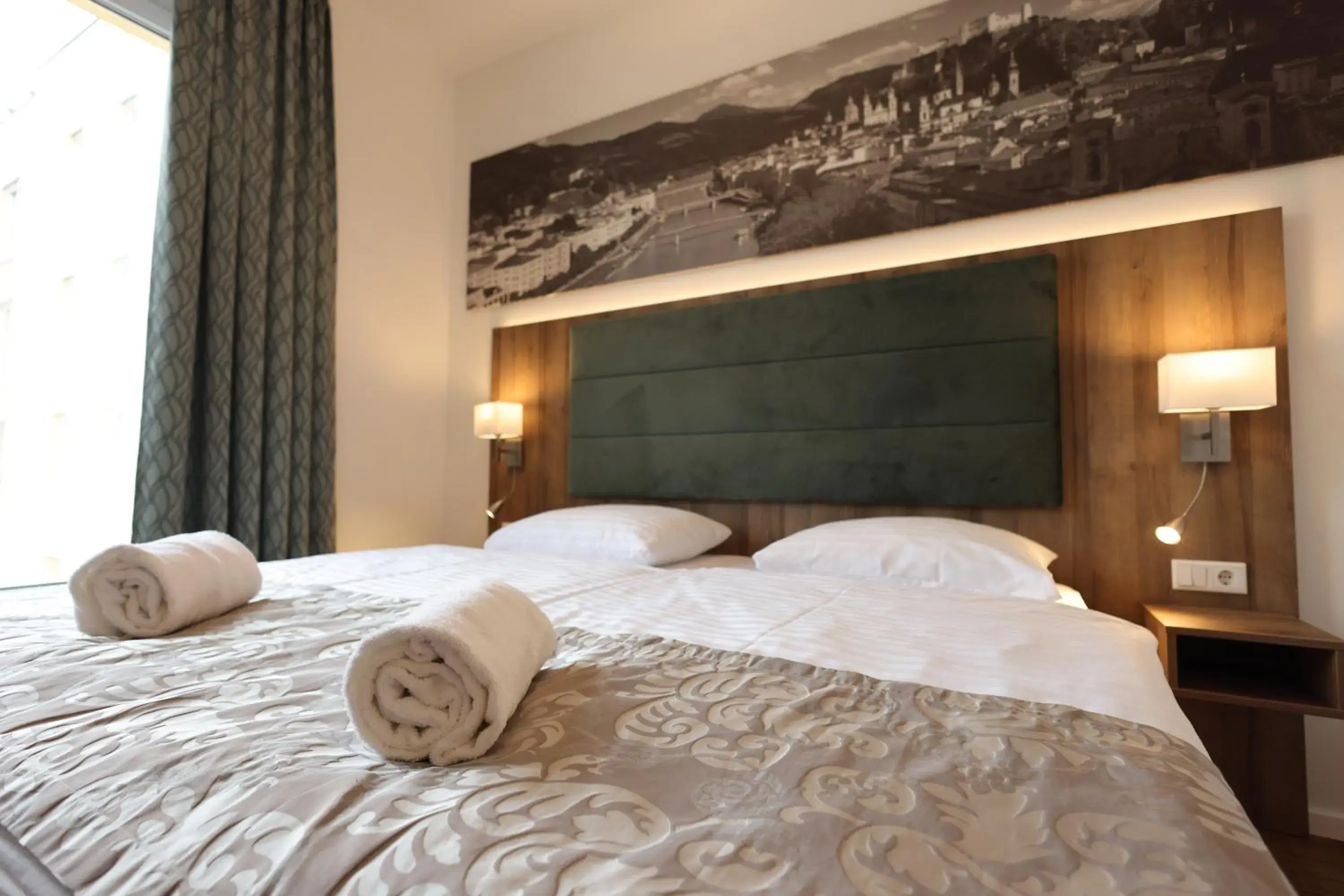 Photo of the whole room, Bed in Altstadt Hotel Hofwirt Salzburg Photo of the whole room, Bed in Altstadt Hotel Hofwirt Salzburg