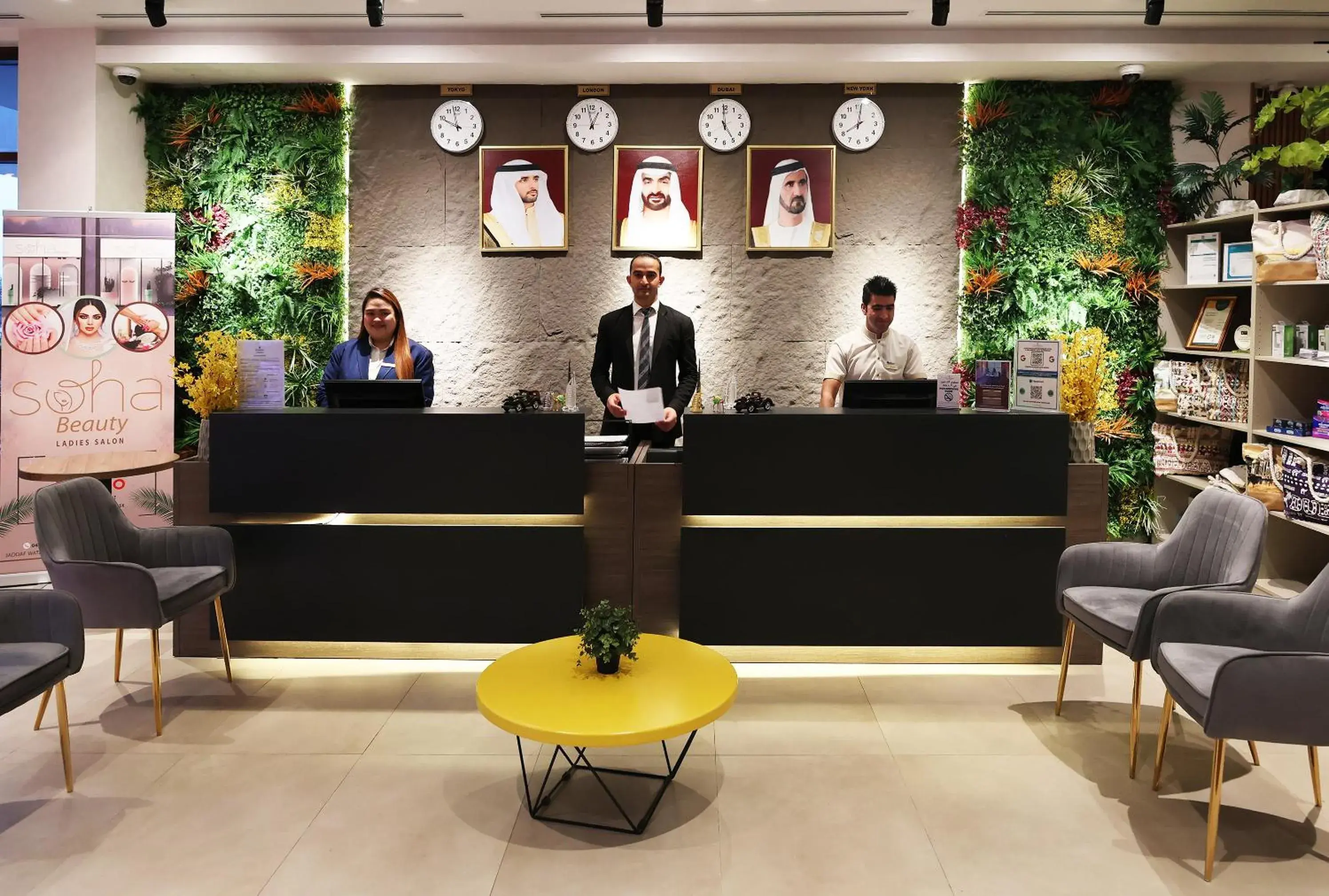 Lobby or reception in Grand Kingsgate Jaddaf Waterfront Hotel by Millennium Lobby or reception in Grand Kingsgate Jaddaf Waterfront Hotel by Millennium