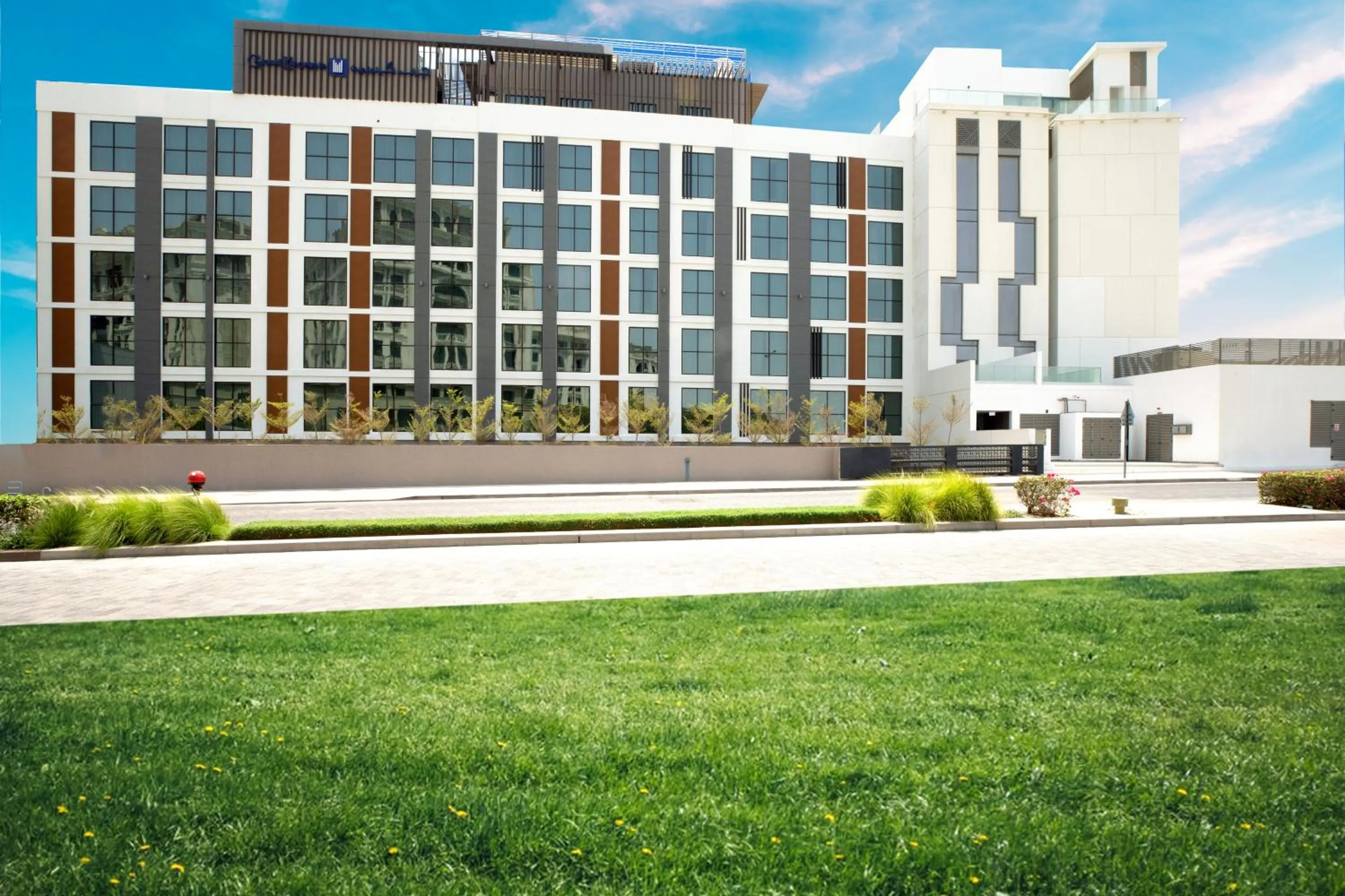 Property building in Grand Kingsgate Jaddaf Waterfront Hotel by Millennium