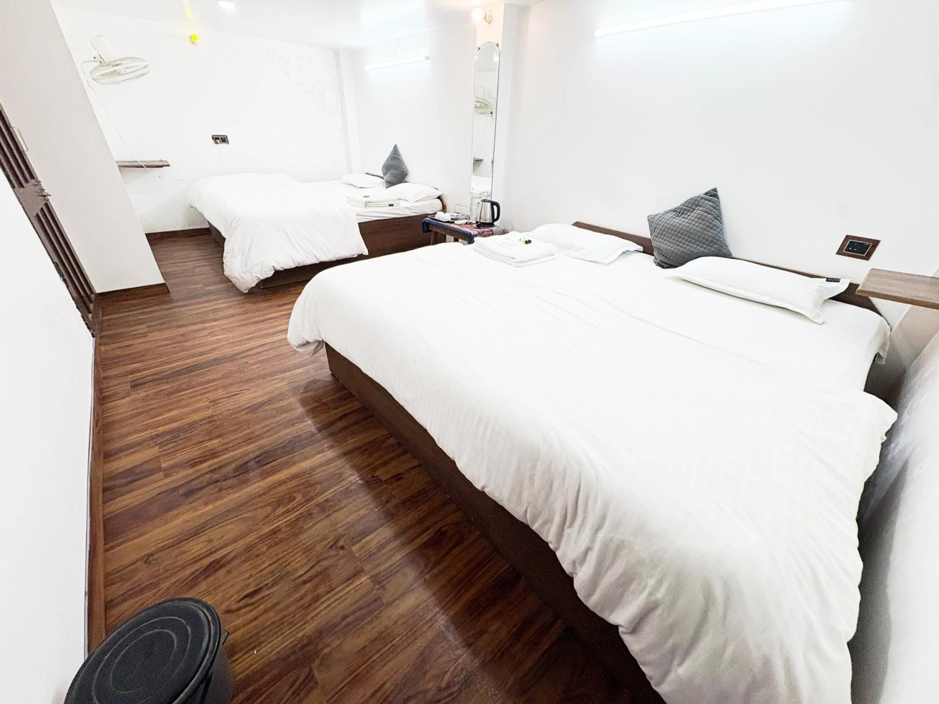 Bed in Ganga Guest House