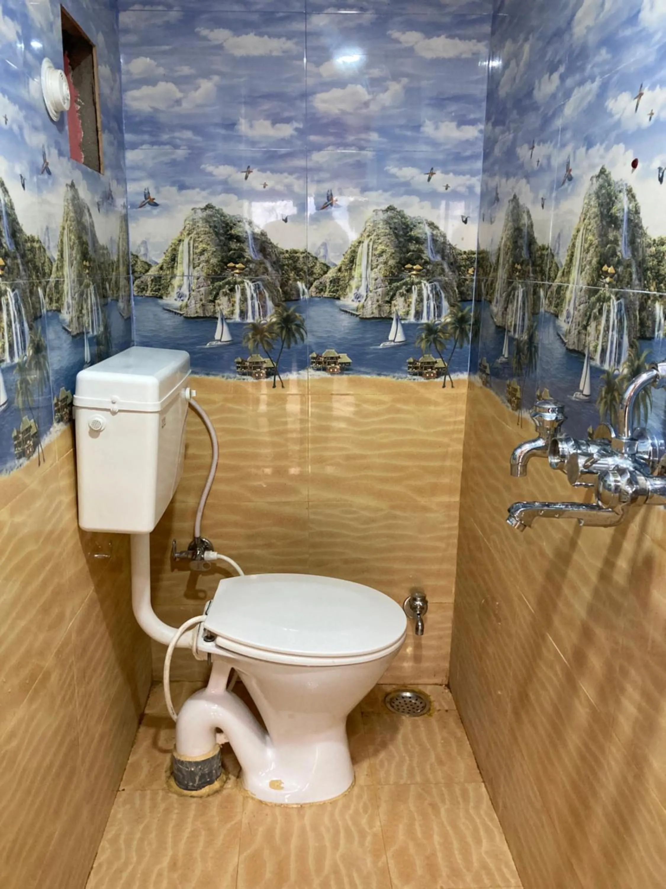 Toilet in Ganga Guest House