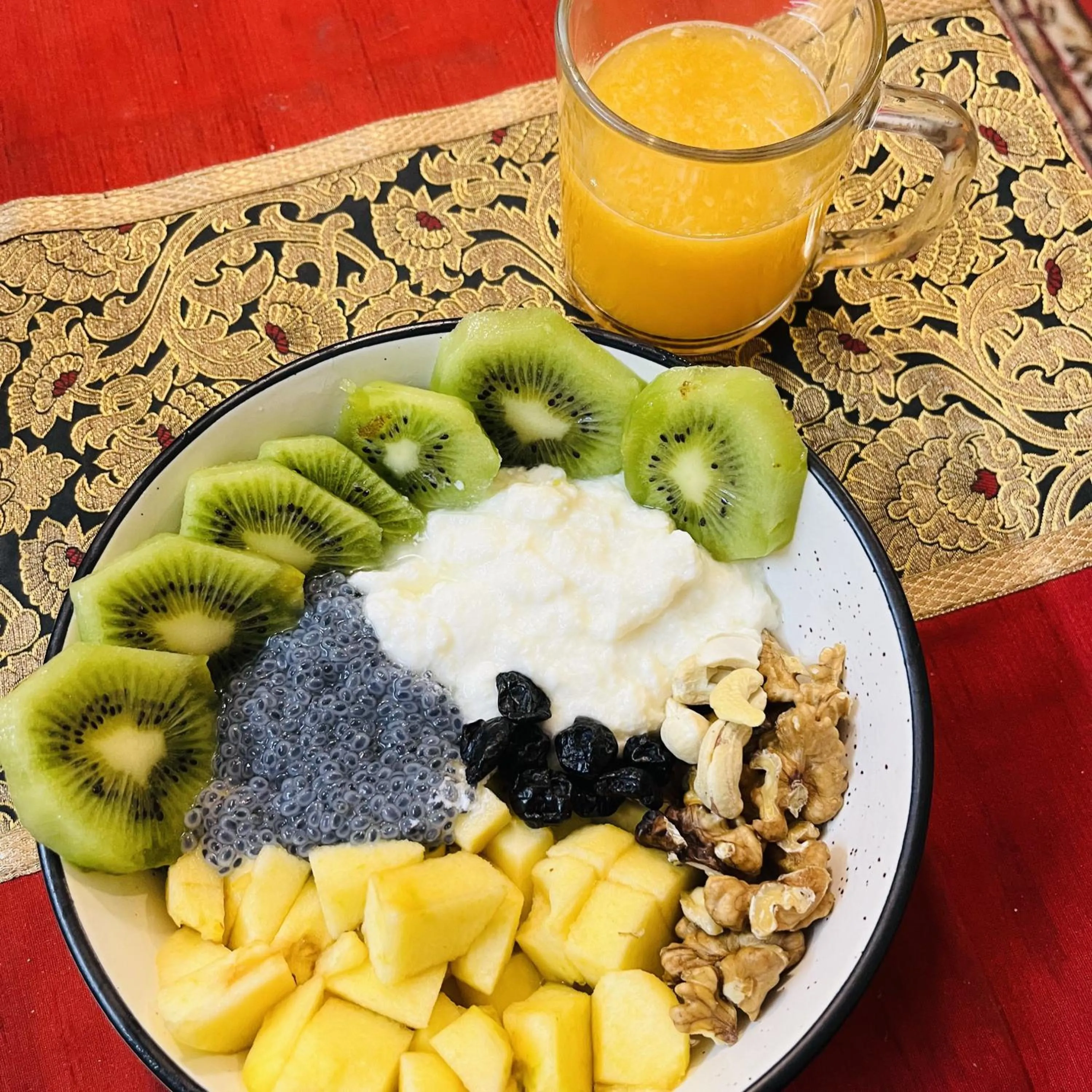 Breakfast in Ganga Guest House