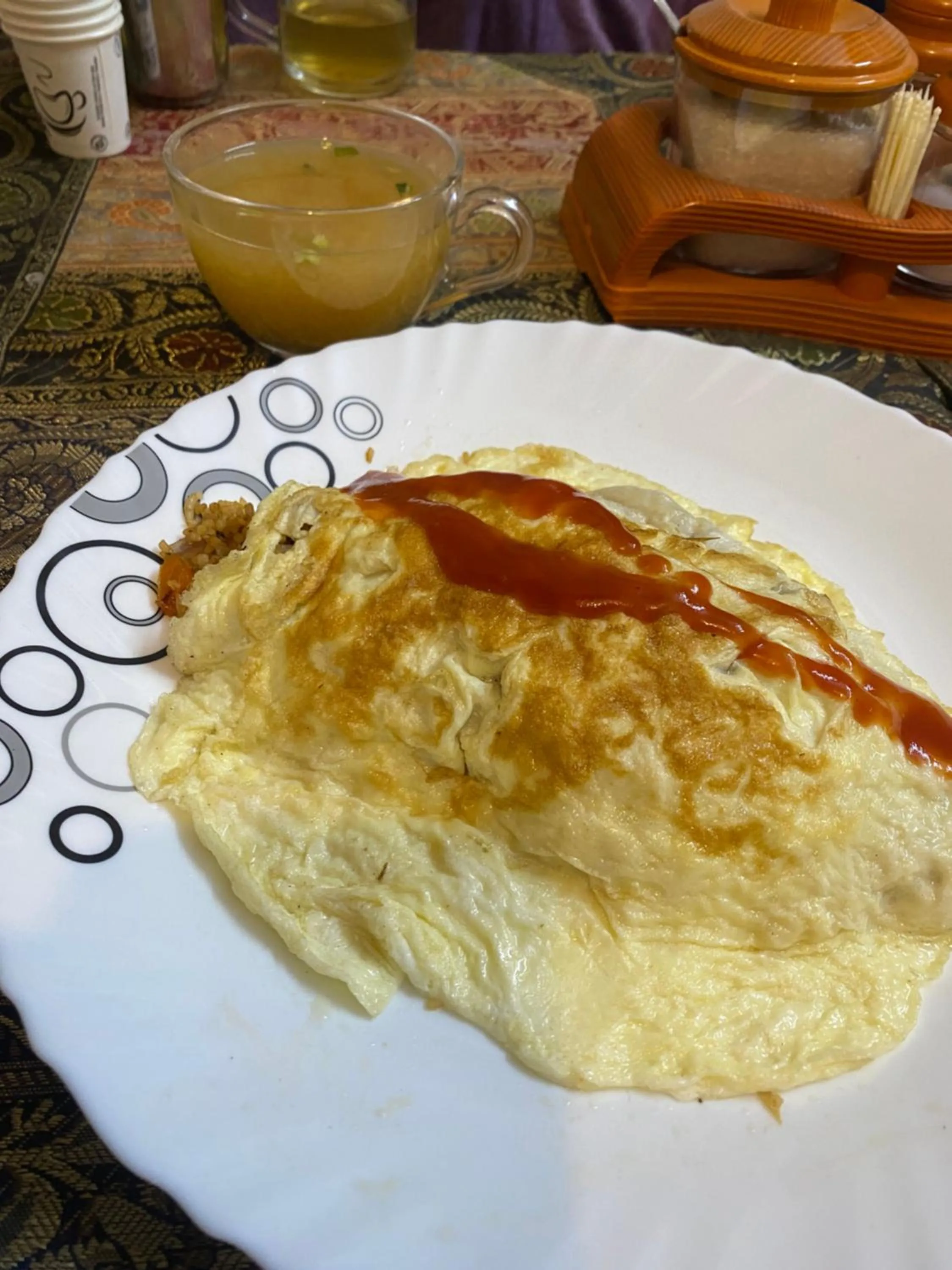 Continental breakfast in Ganga Guest House