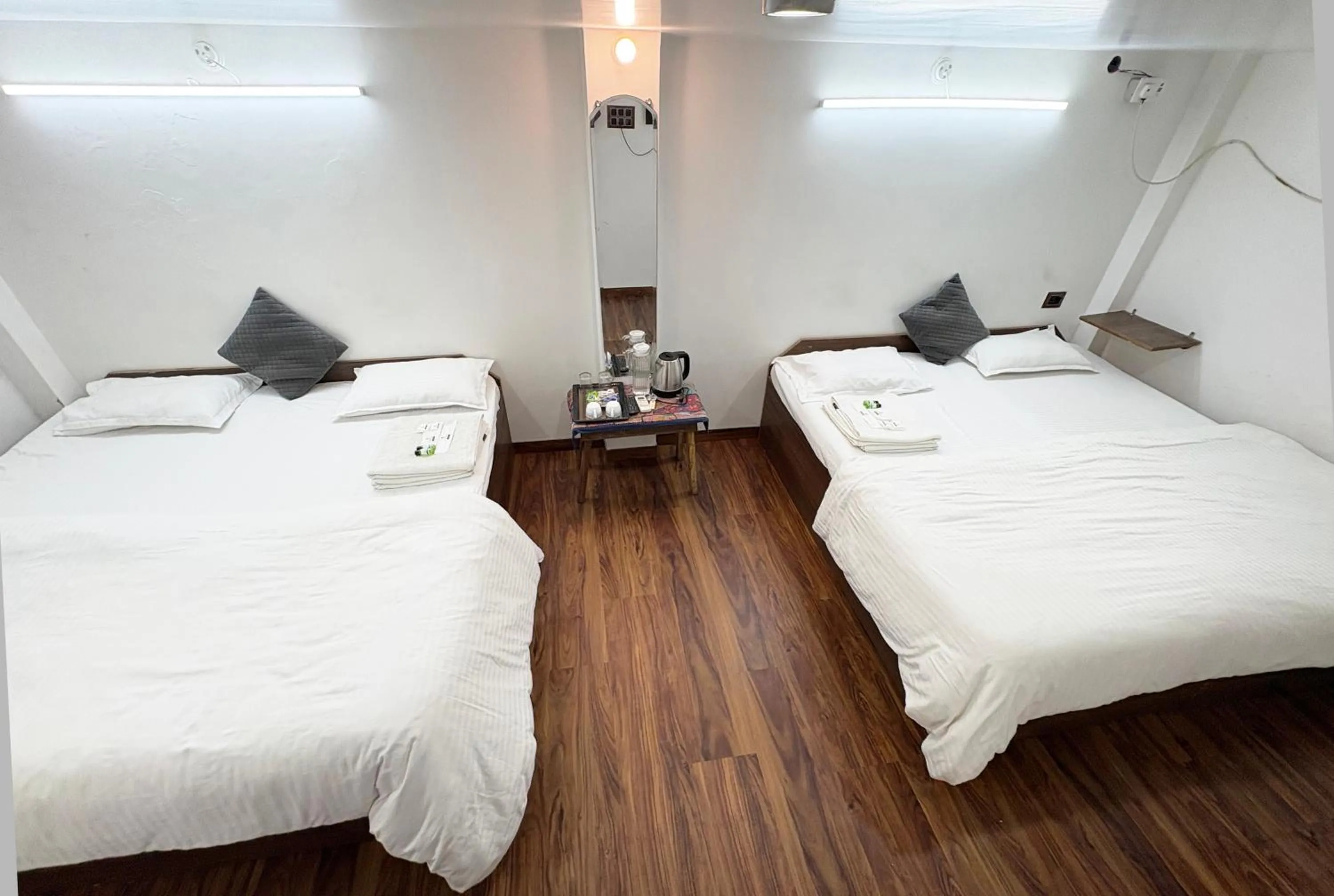 Bed in Ganga Guest House