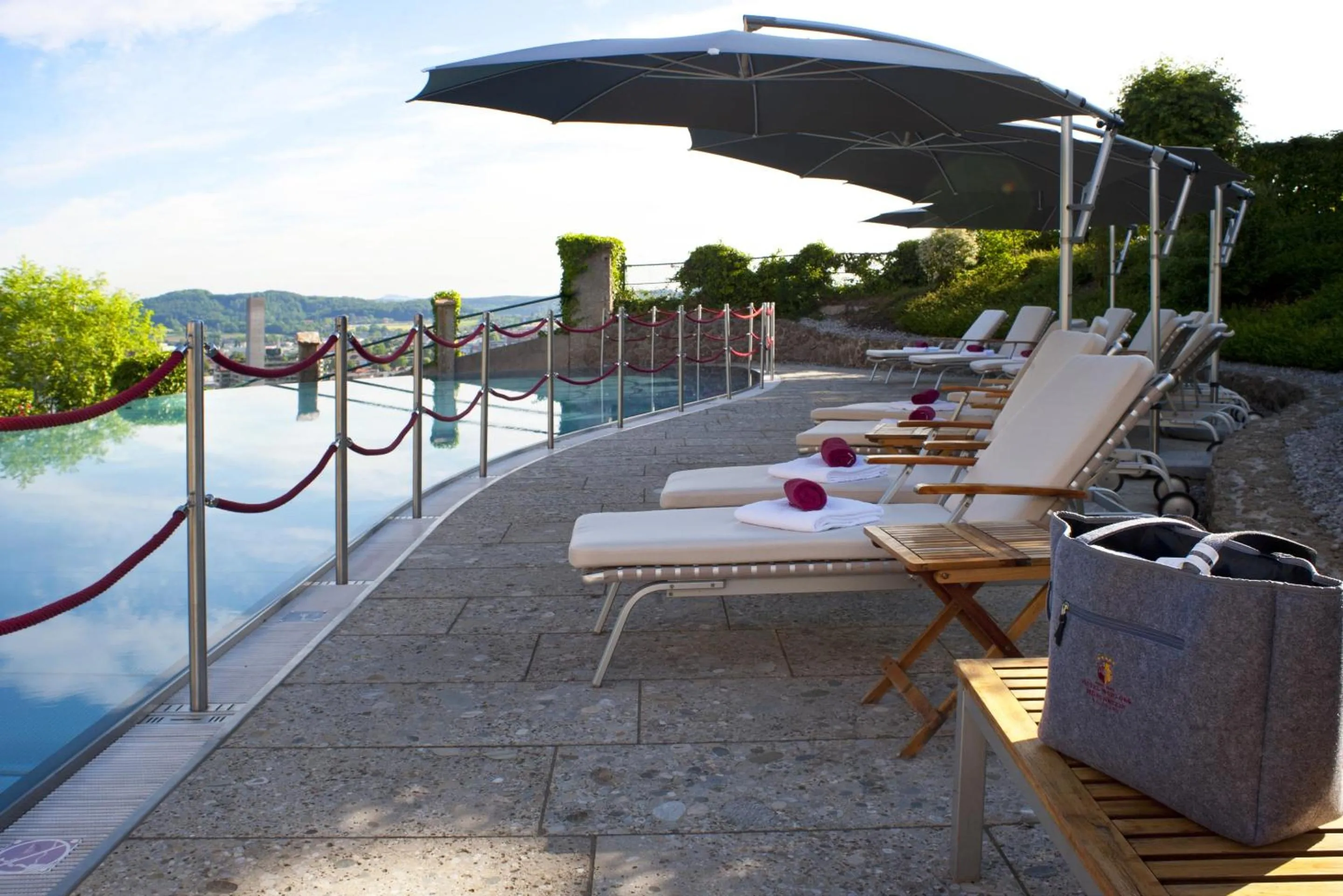 Balcony/Terrace in Hotel Schloss Mönchstein