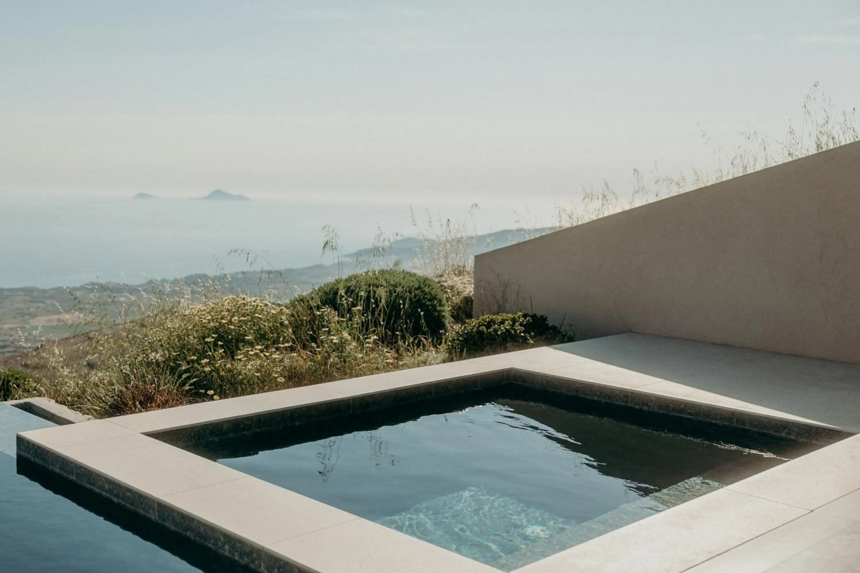 Hot Tub in Santorini Sky, Luxury Resort