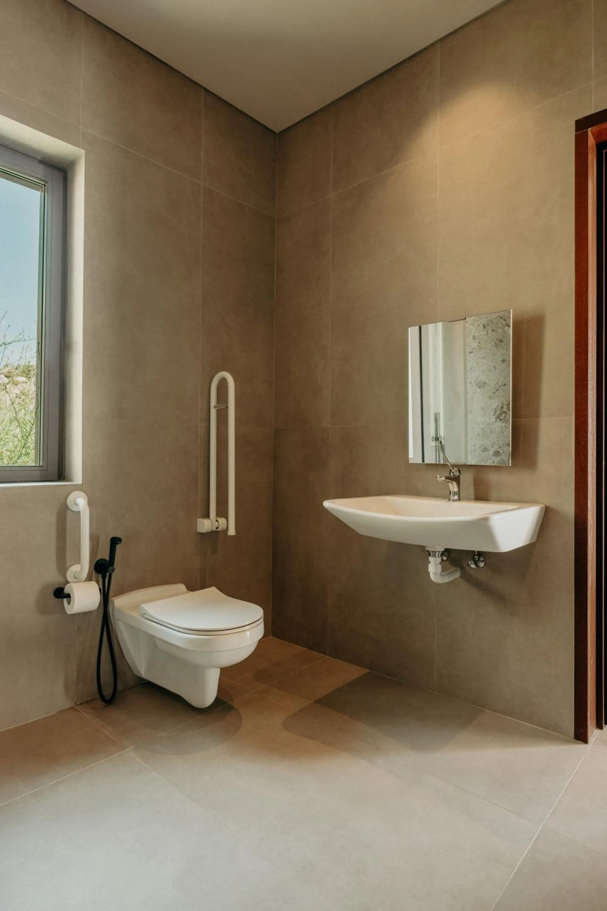 Toilet in Santorini Sky, Luxury Resort