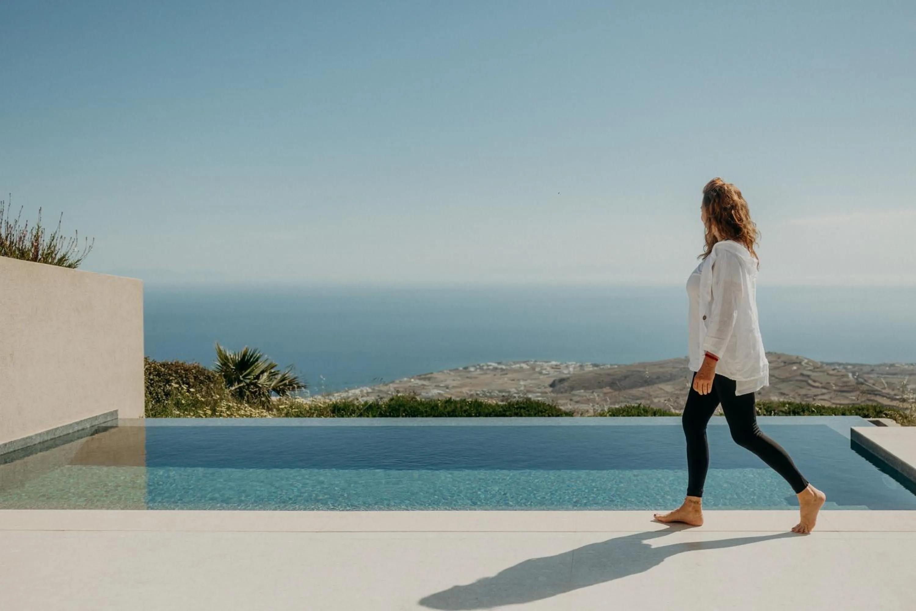 Guests in Santorini Sky, Luxury Resort