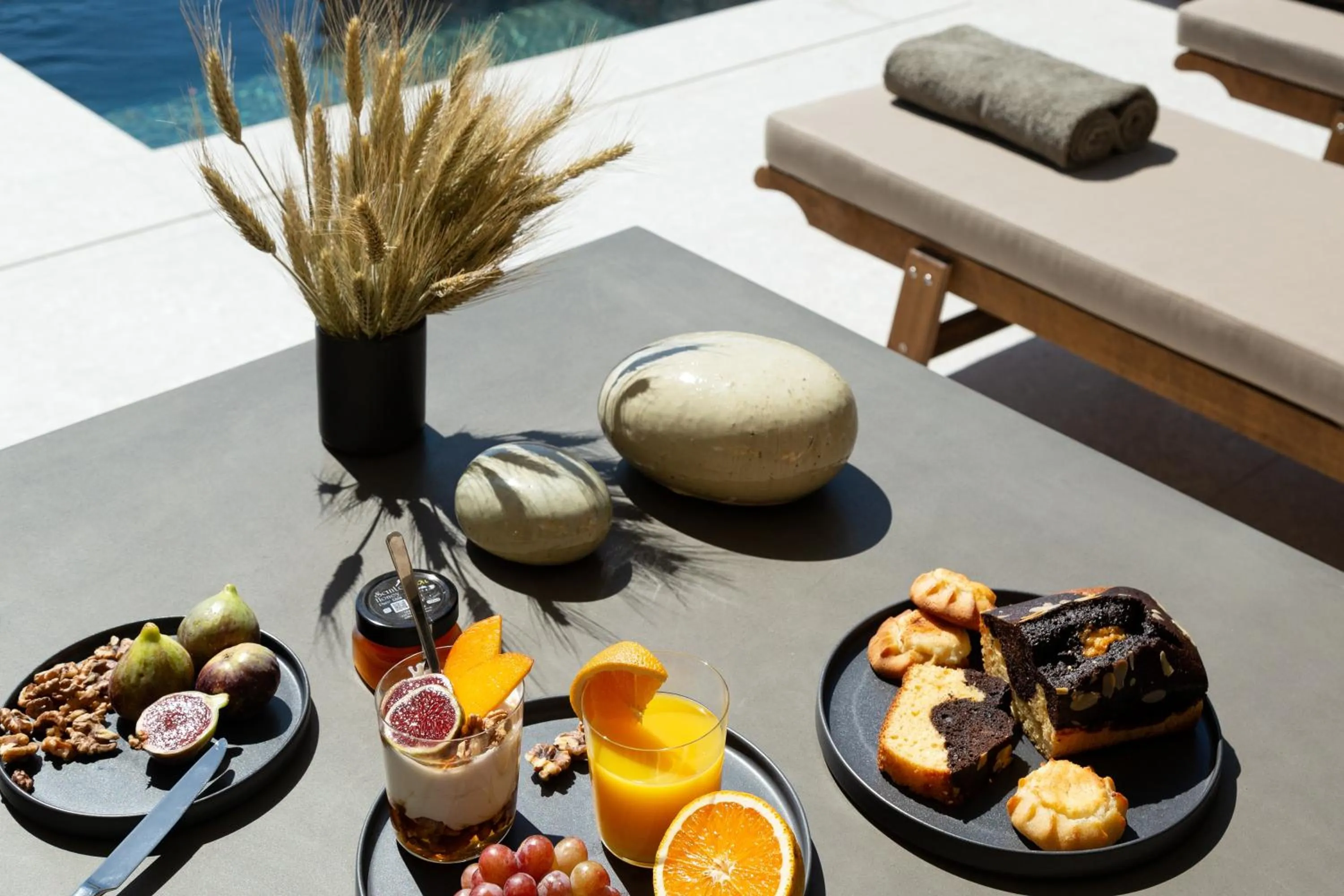 Food in Santorini Sky, Luxury Resort