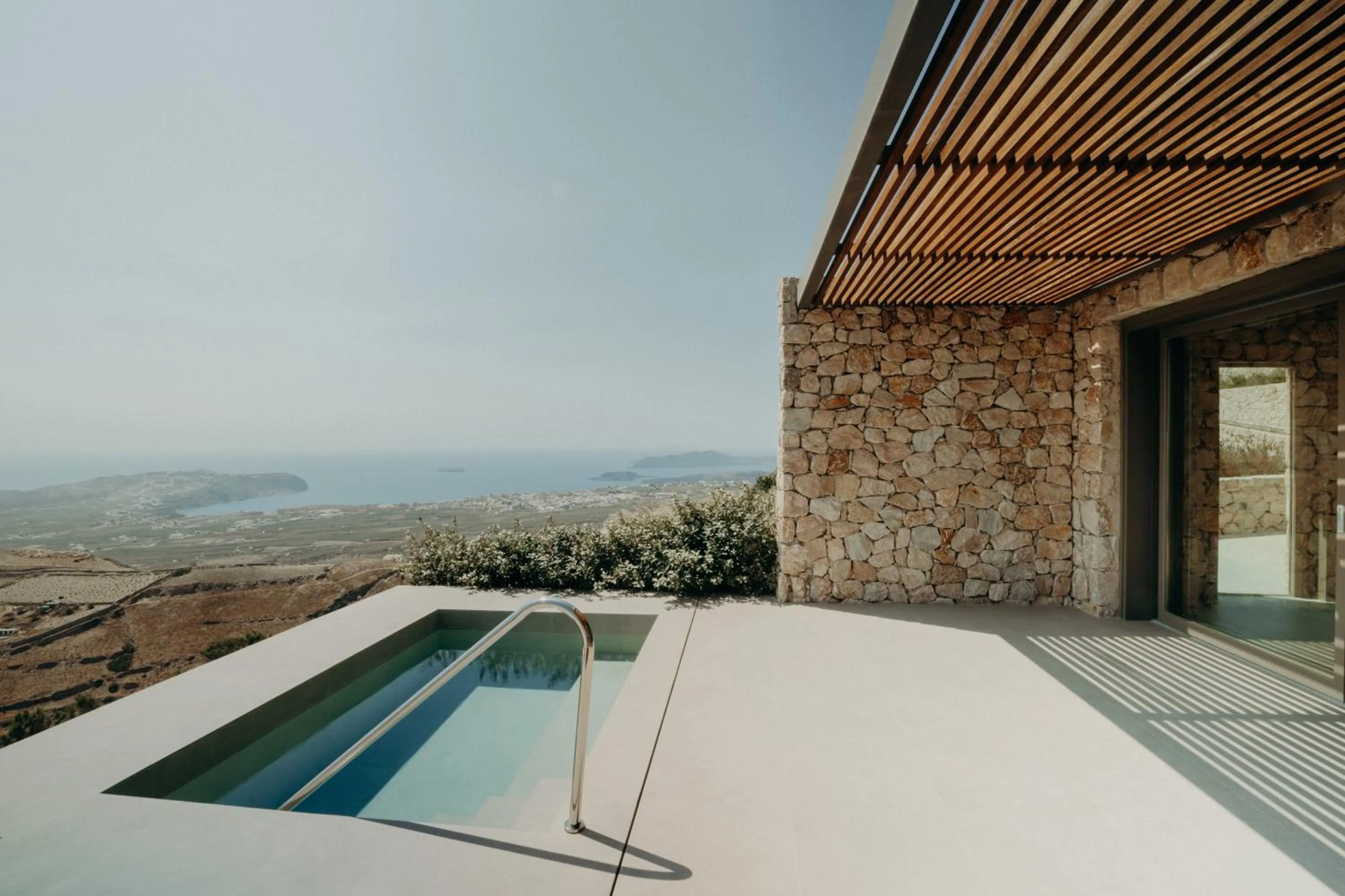 Patio in Santorini Sky, Luxury Resort