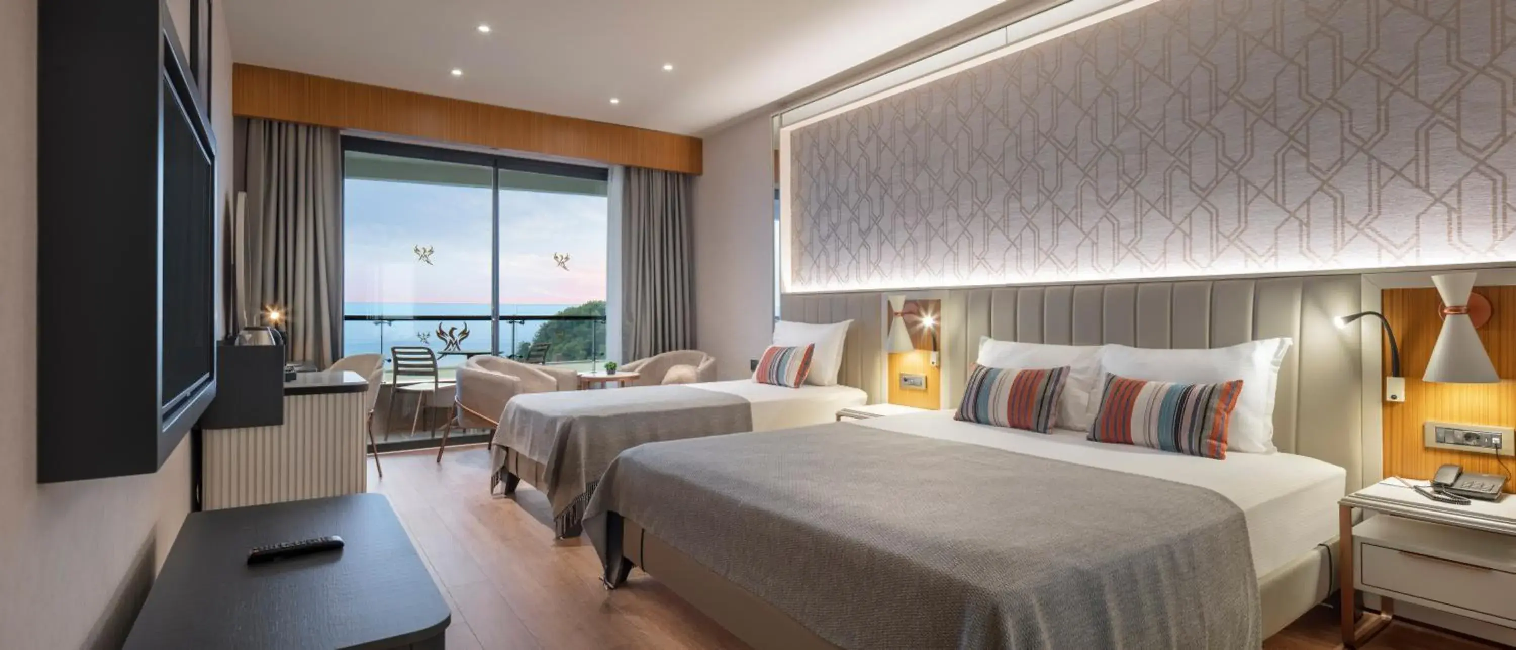 Superior Triple Room with Sea View in Mylome Luxury Hotel & Resort - Ultra All Inclusive Superior Triple Room with Sea View in Mylome Luxury Hotel & Resort - Ultra All Inclusive