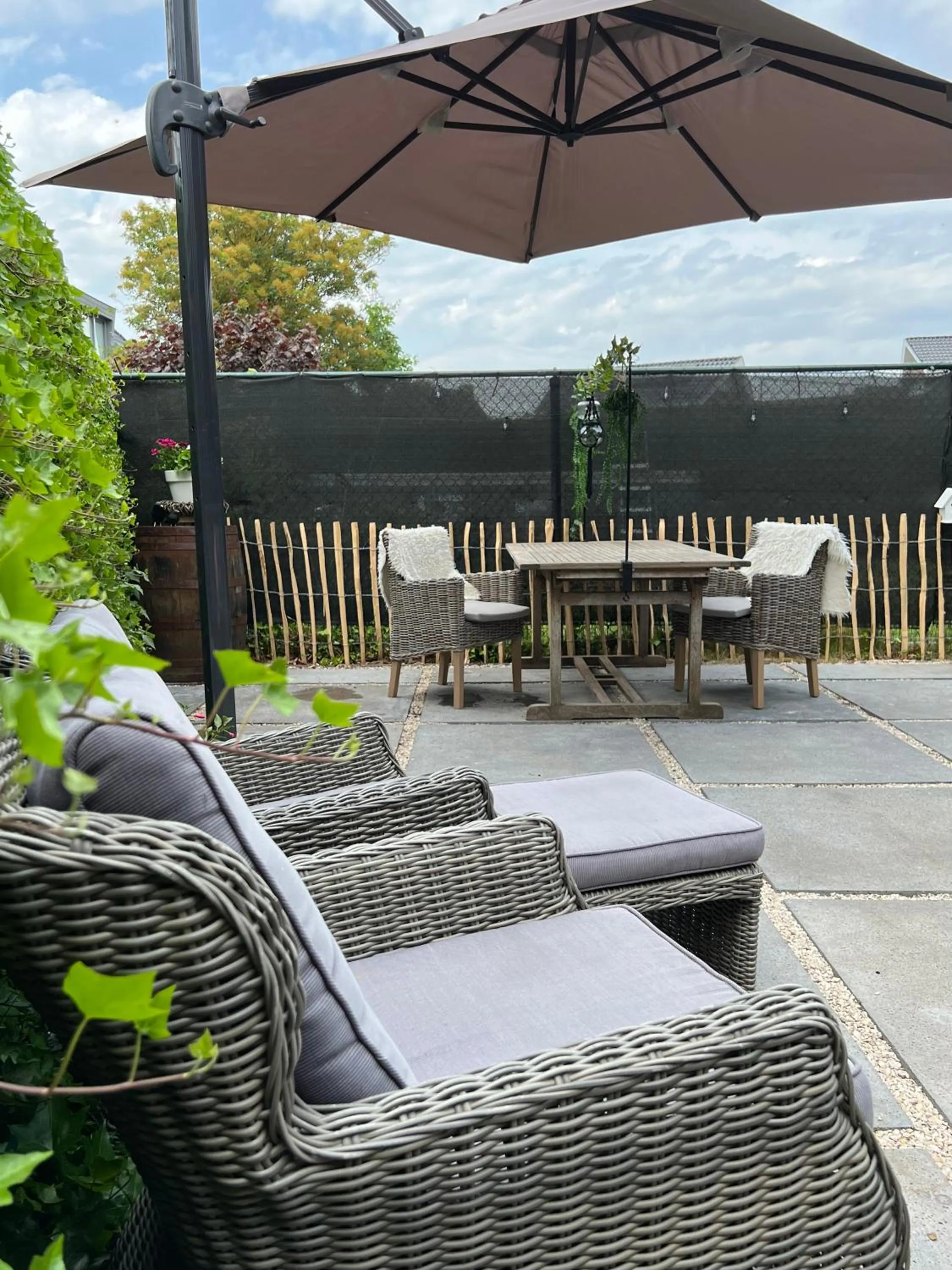 Patio in BnB Mir Lo in Mierlo Adults only