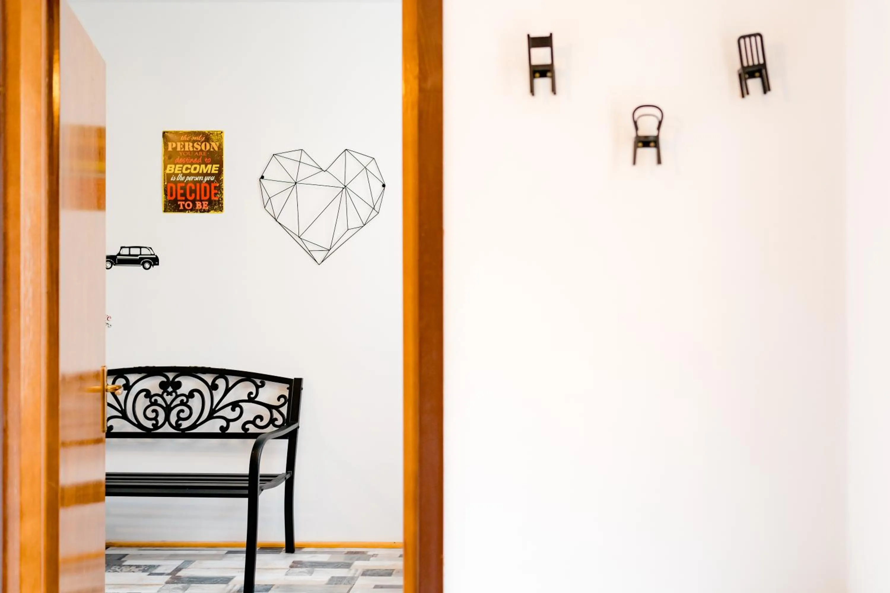 Seating area in Galeria Grafit Apartments