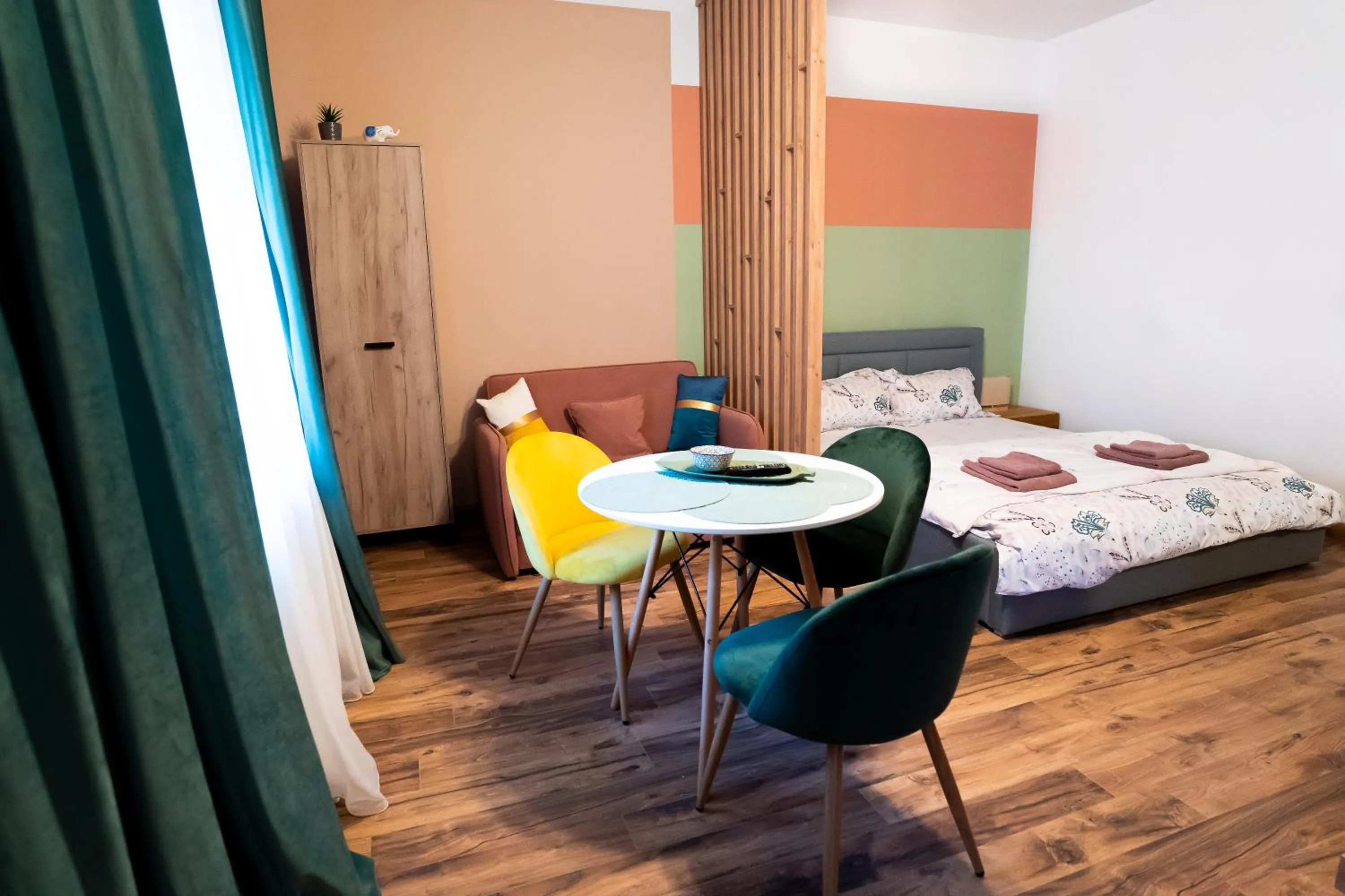 Bed in Galeria Grafit Apartments