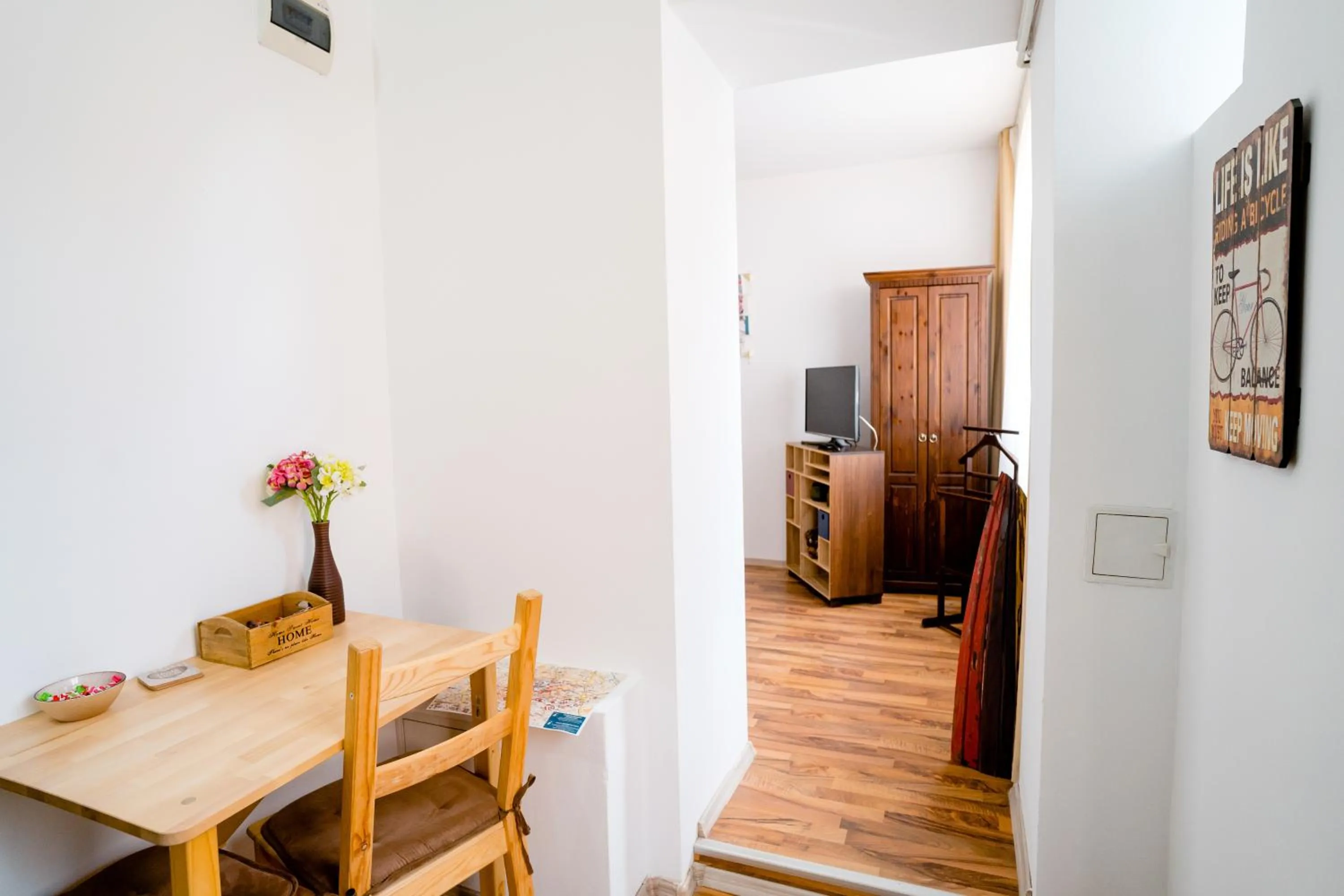 Seating area in Galeria Grafit Apartments