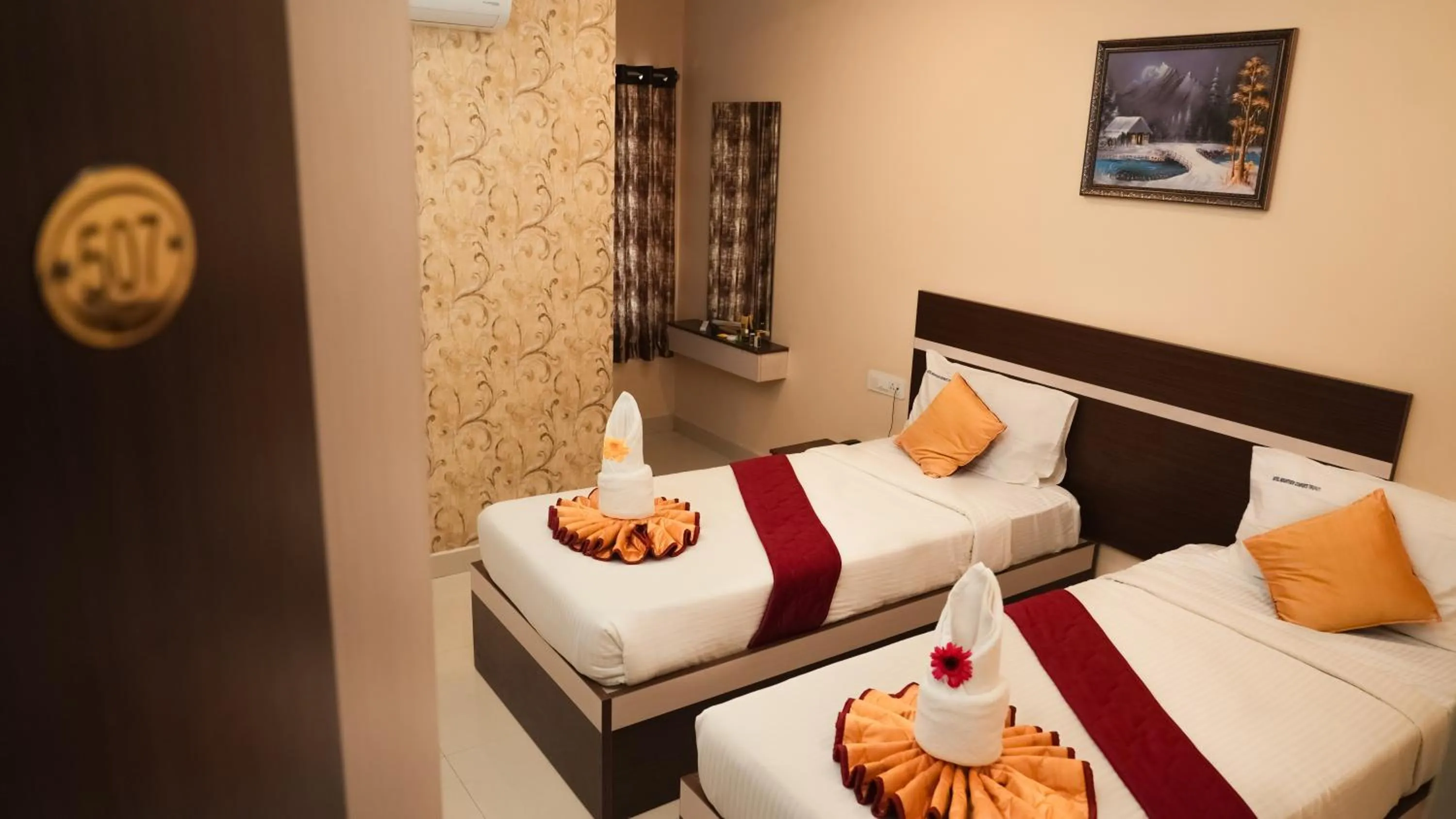 Bed in Hotel Mountview Comforts