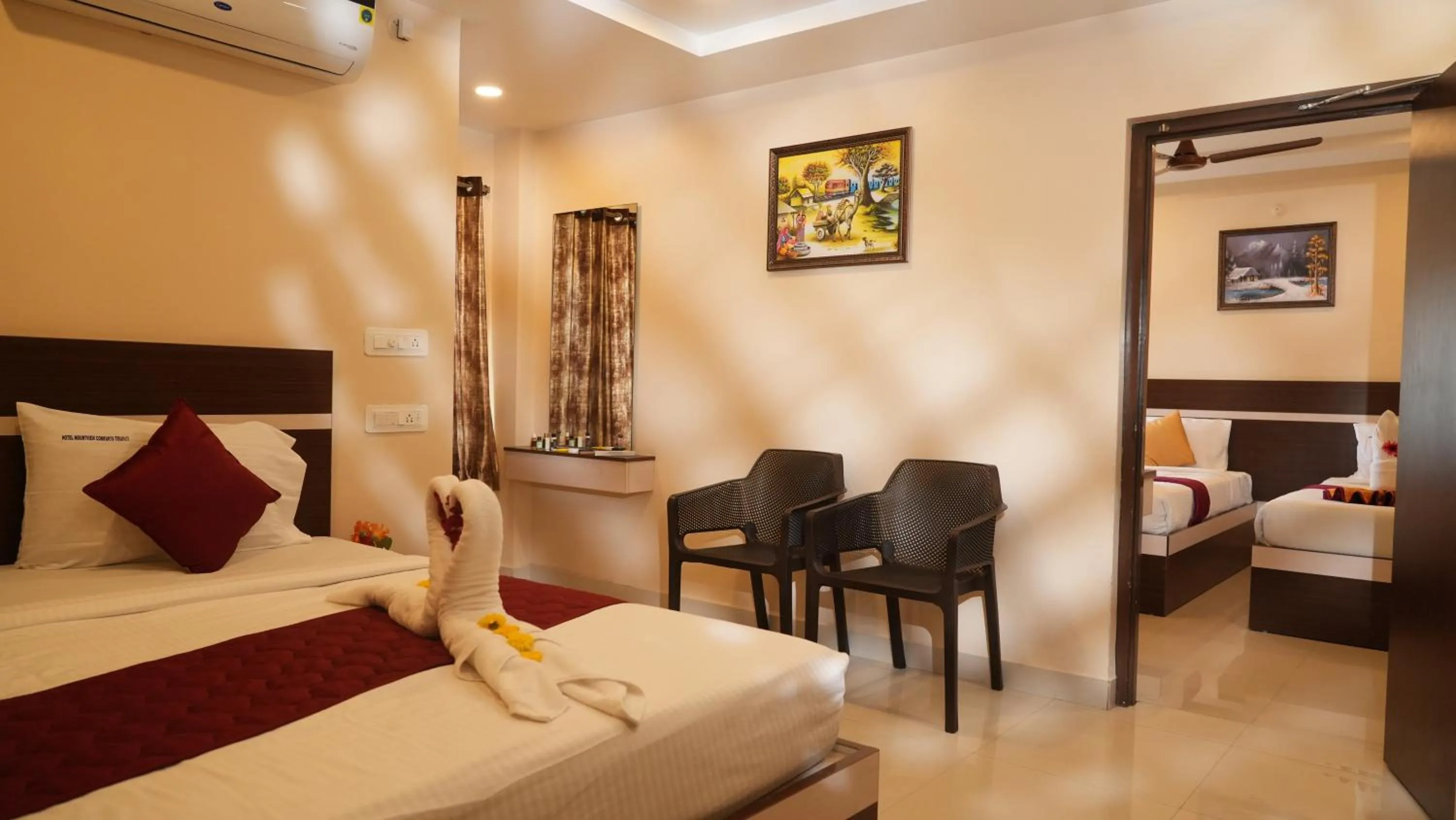 Bed in Hotel Mountview Comforts