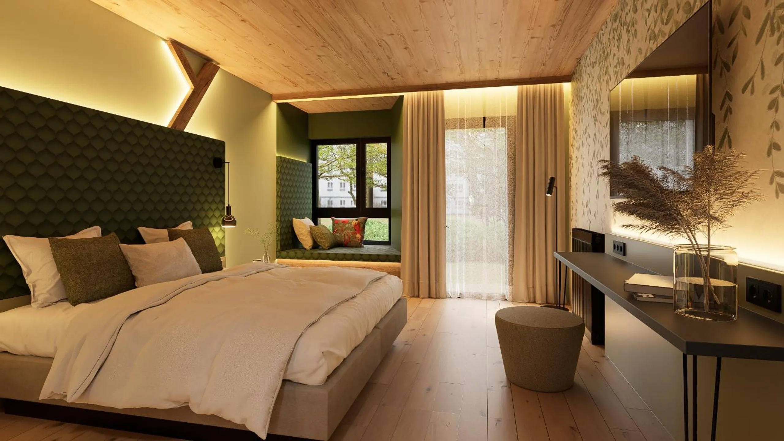 Bed in Hotel Panorama Royal