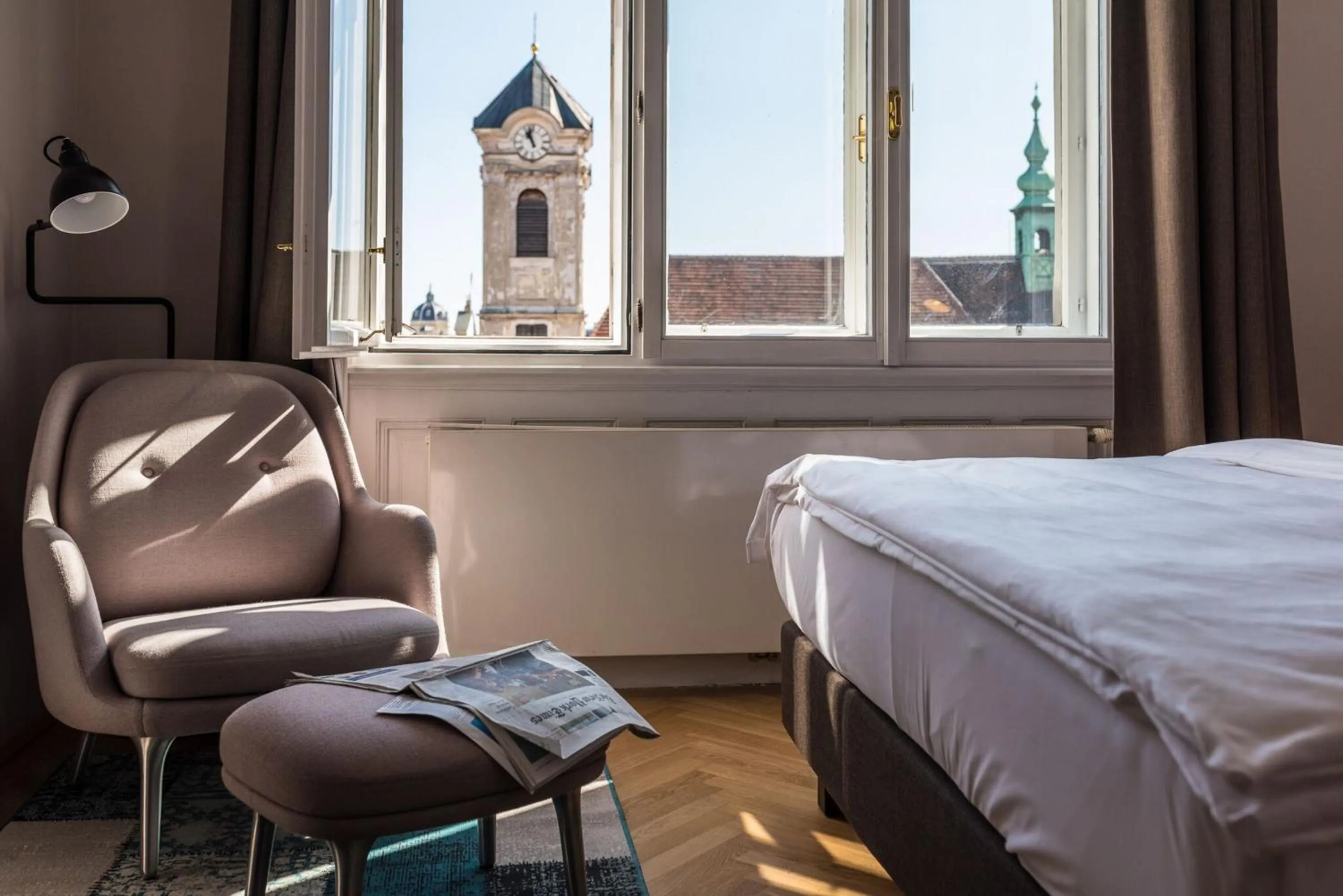 Seating area, Bed in Small Luxury Hotel Altstadt Vienna