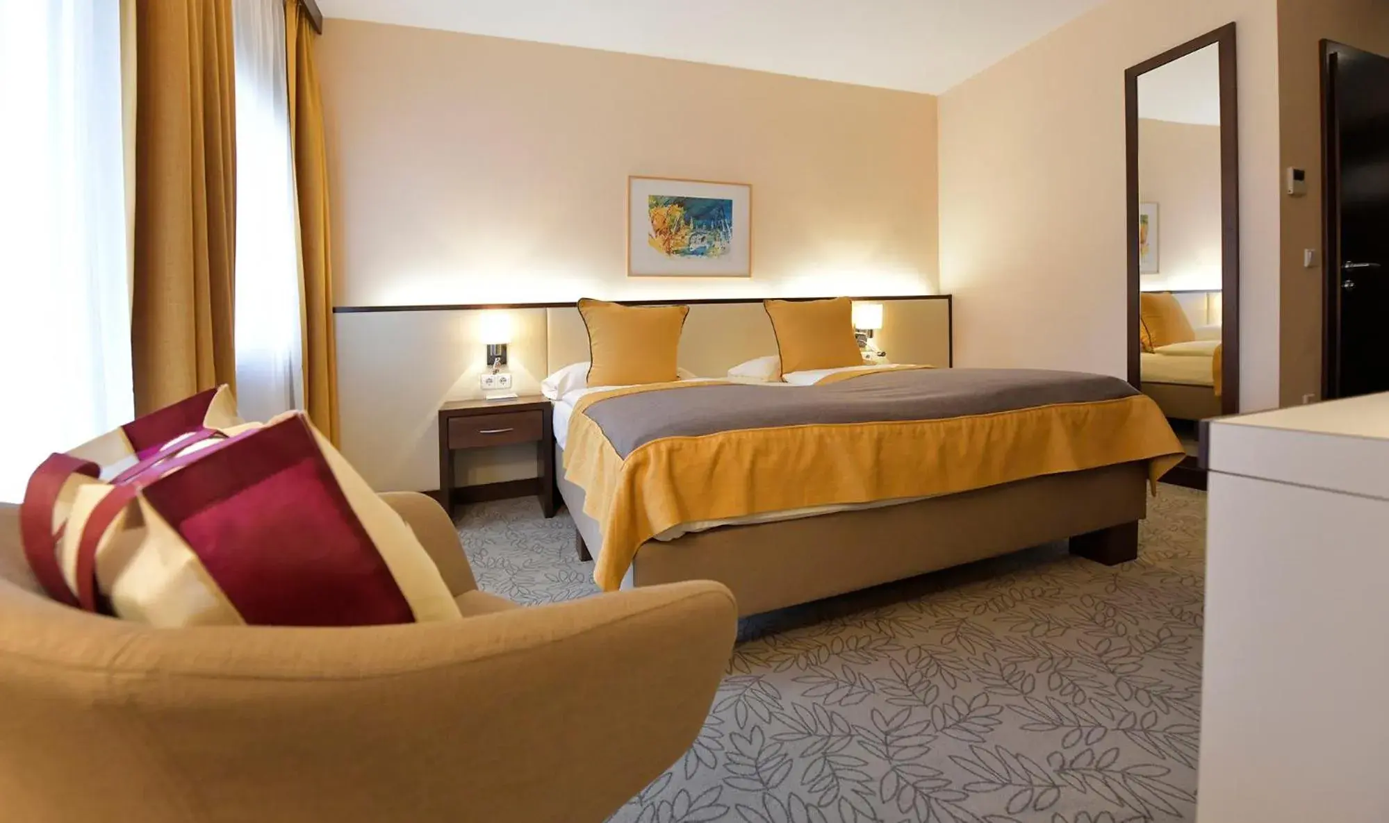 Classic Double Room with Balcony in Seehotel Rust Classic Double Room with Balcony in Seehotel Rust