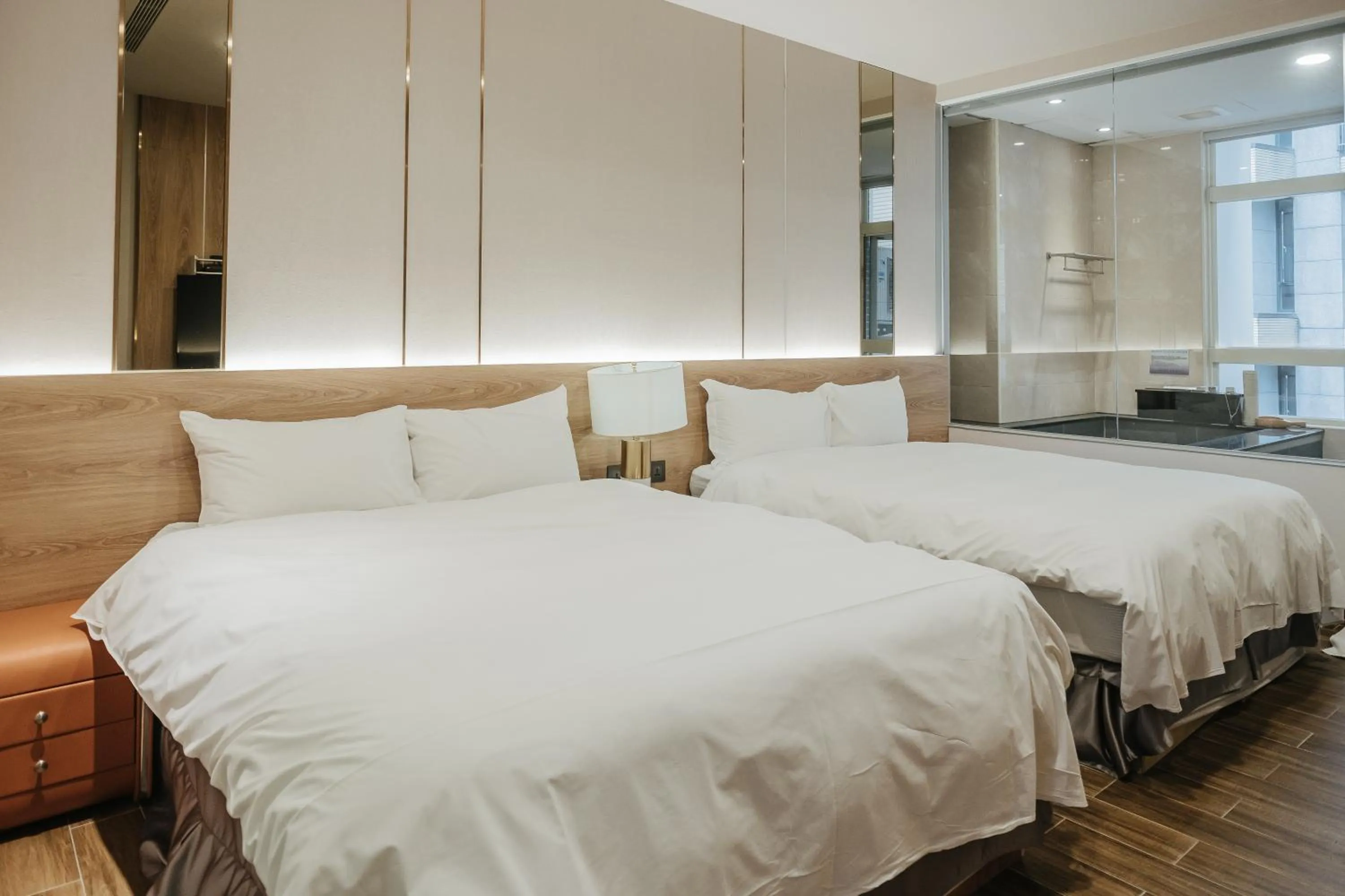 Bed in Muen Yuan Dong Hot Spring Hotel