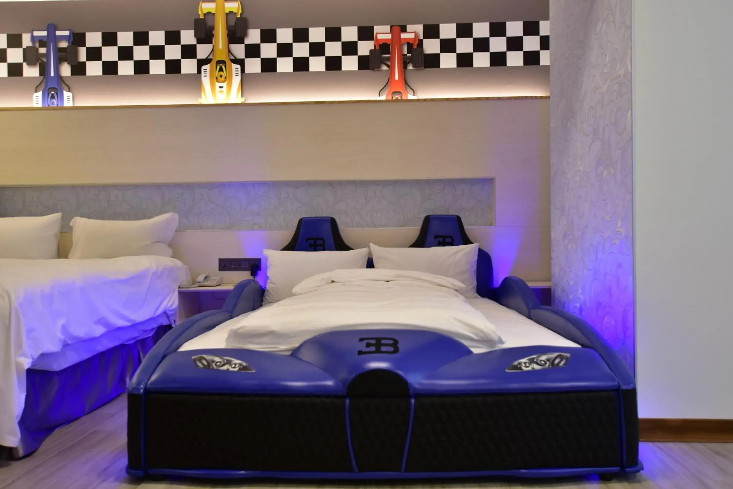 Bed in Muen Yuan Dong Hot Spring Hotel Bed in Muen Yuan Dong Hot Spring Hotel