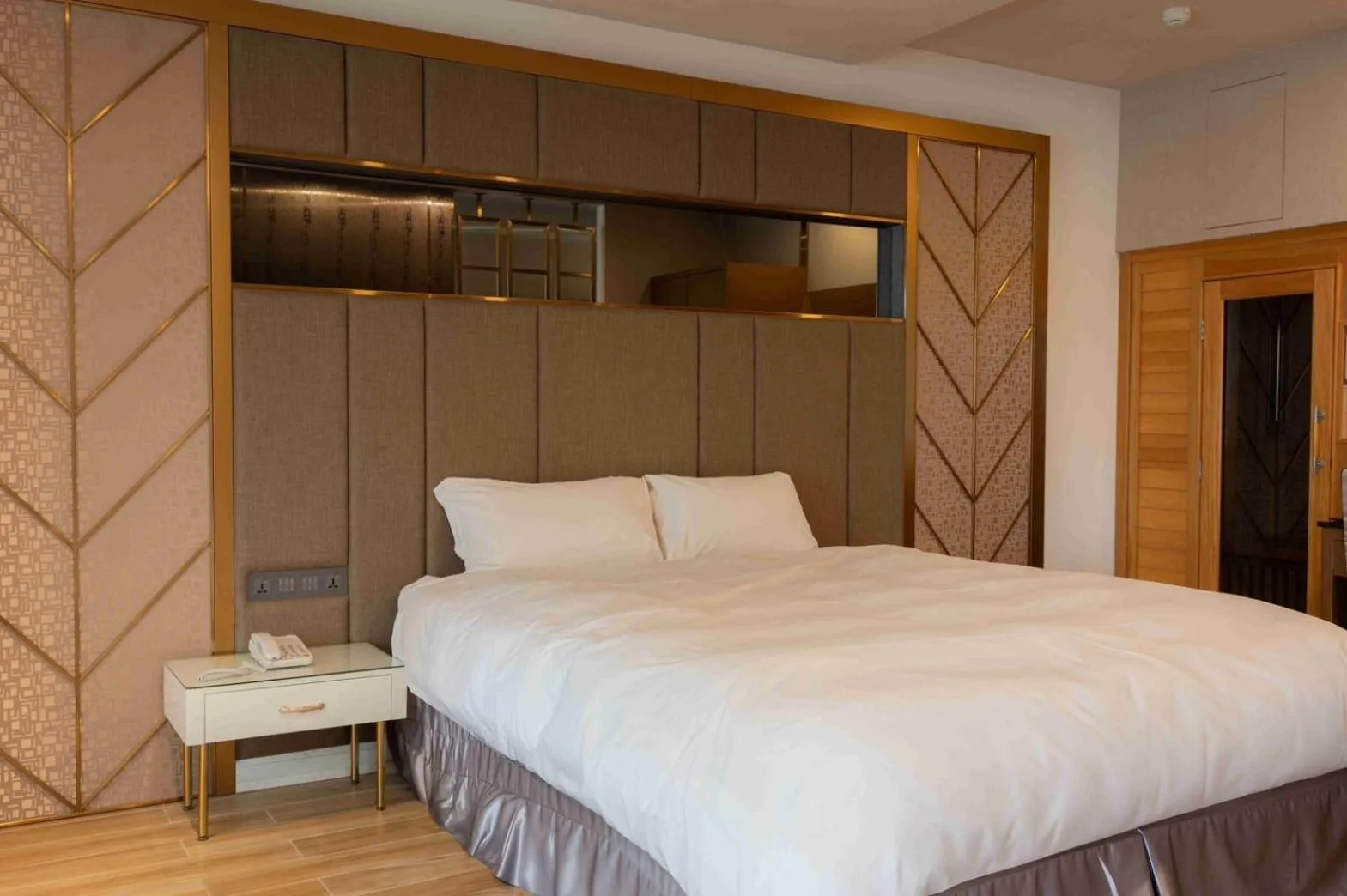 Bed in Muen Yuan Dong Hot Spring Hotel