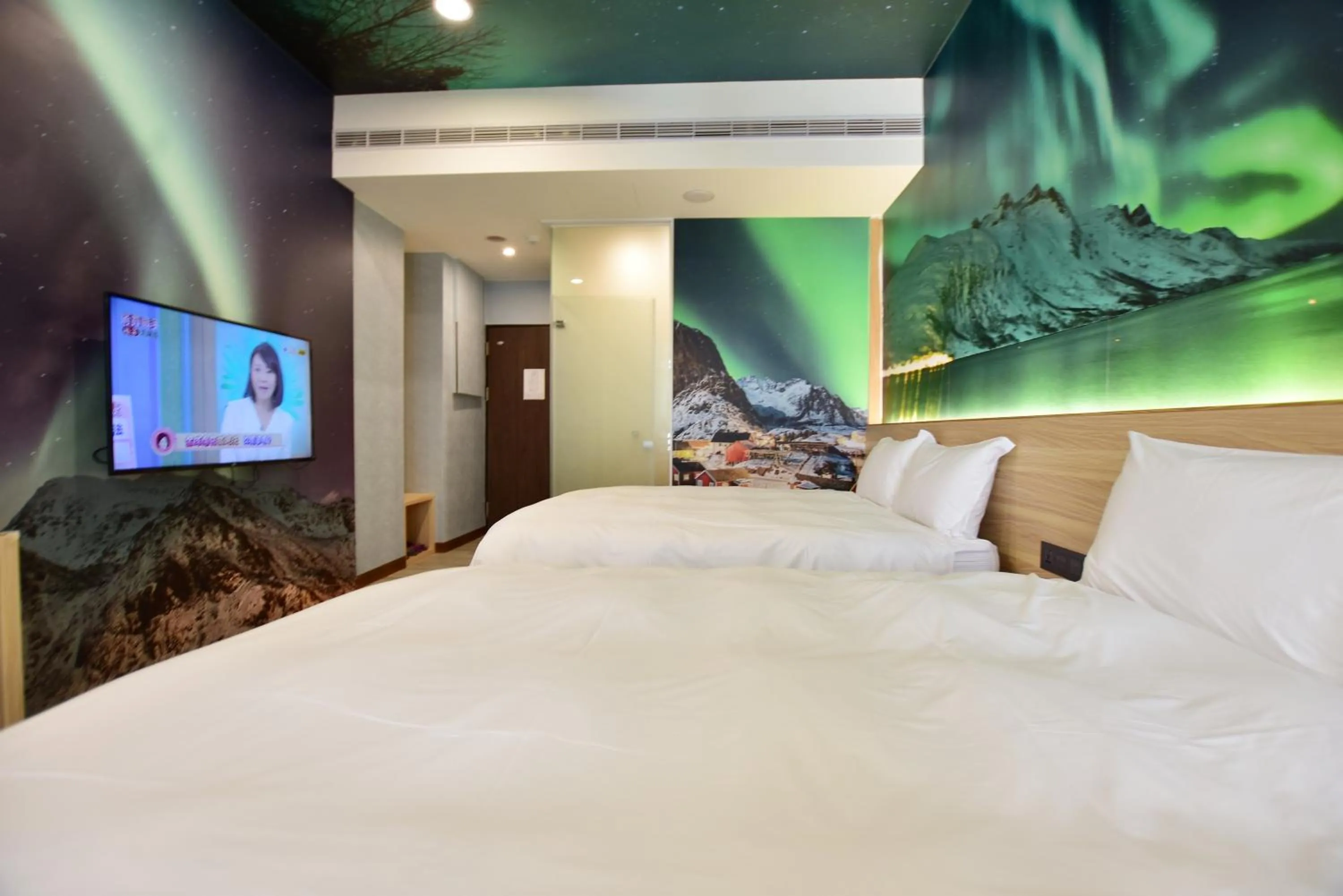 Bed in Muen Yuan Dong Hot Spring Hotel