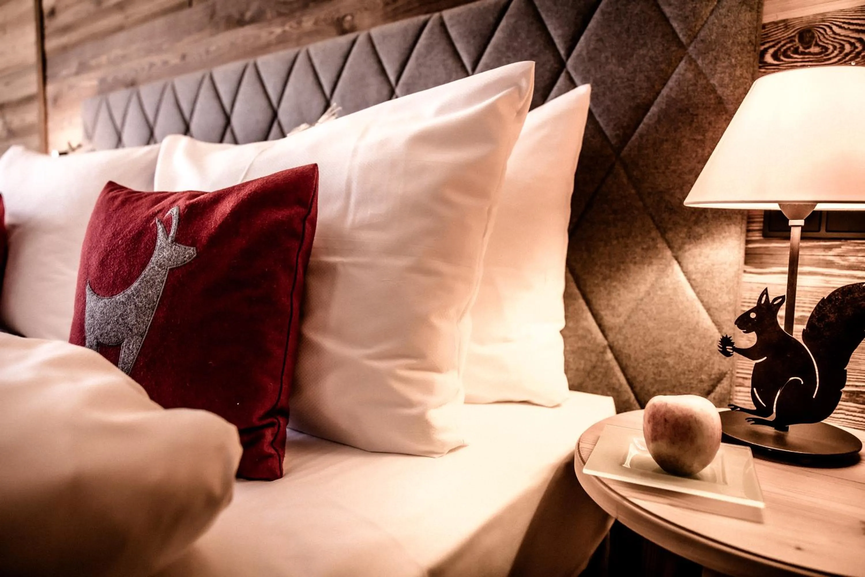 Decorative detail, Bed in Kitzhof Mountain Design Resort, 4 Sterne Superior
